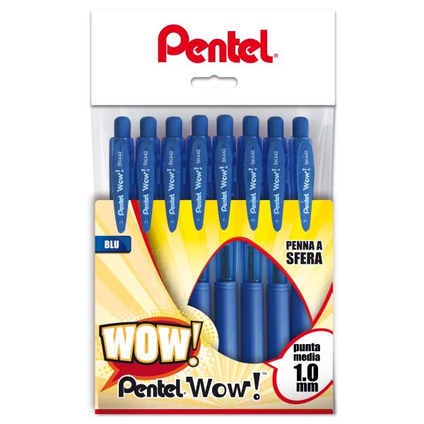 Penna a sfera del marchio Pentel, colore blu, modello CF8WOW1.0 8006935180178 | initpc.it