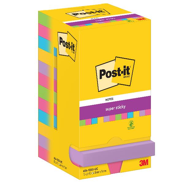 CF12POST-IT SUPERST ULTRACOL76X76