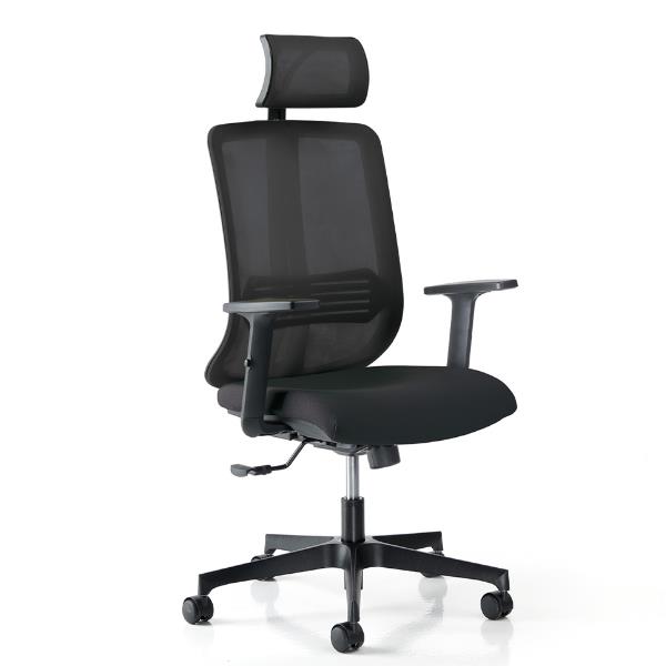 Sedia operativa verticale Ignifugo Cl1, schienale in rete e poggiatesta ignifuga, prodotto della marca Unisit, colore nero 8059513461732 | initpc.it