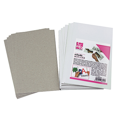 Schede cm. 11x17,5 conf. da pz.50 + copertina