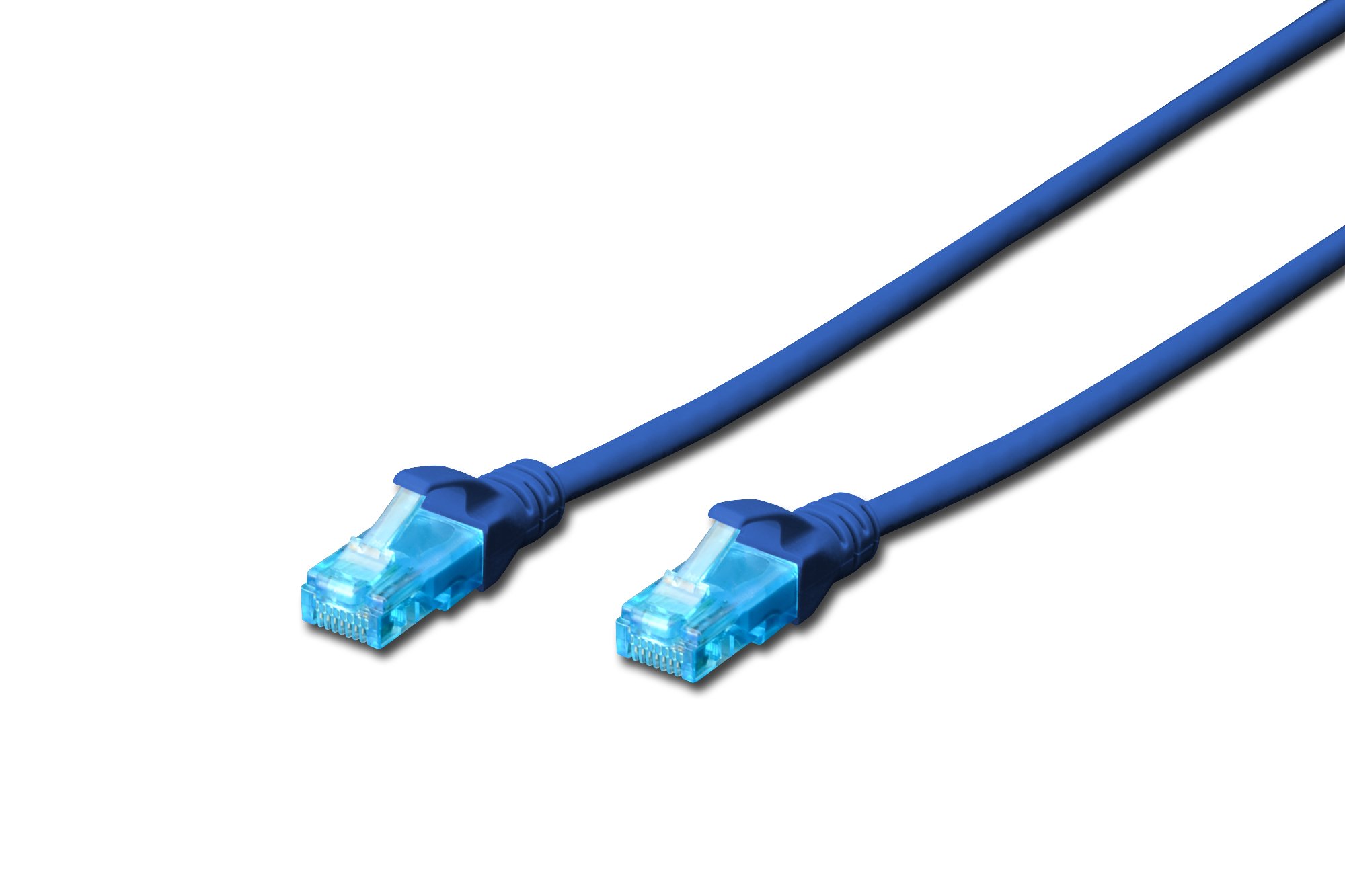Cavo rete utp cat. 5e non schermato - mt. 2 - blu