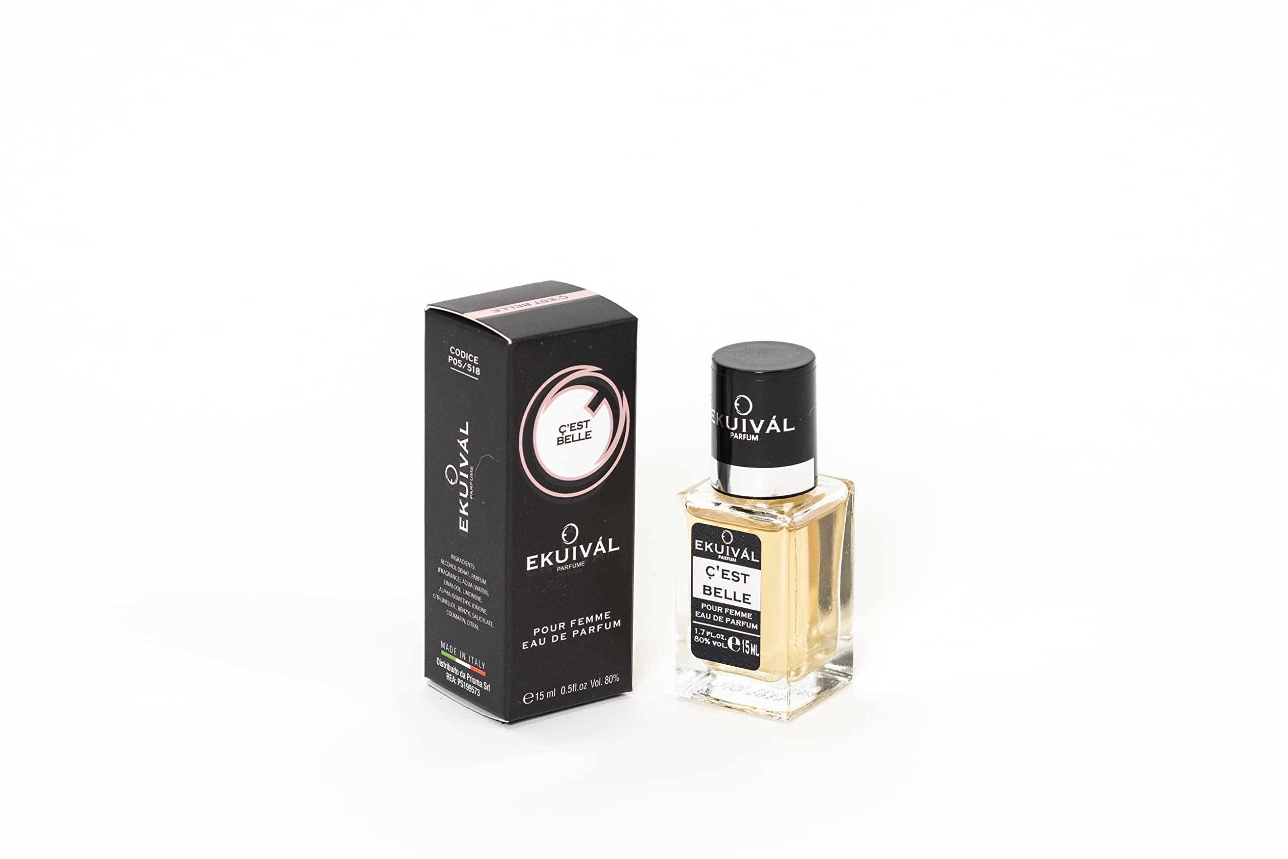 Flacone profumo 15 ml Ekuival le vie belle