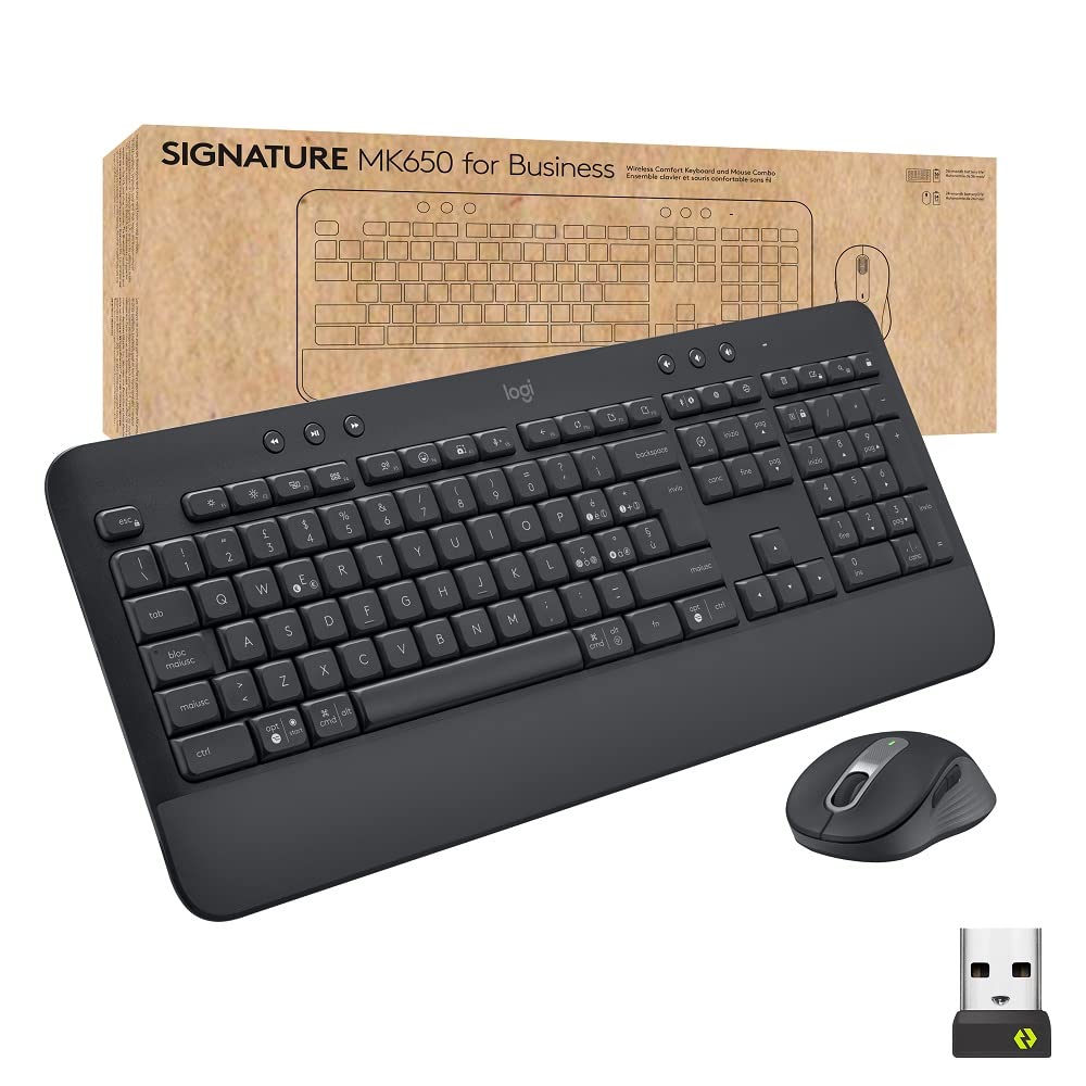 Mouse da ufficio MK650 Graphite per uso professionale, prodotto Logitech 5099206105164 | initpc.it
