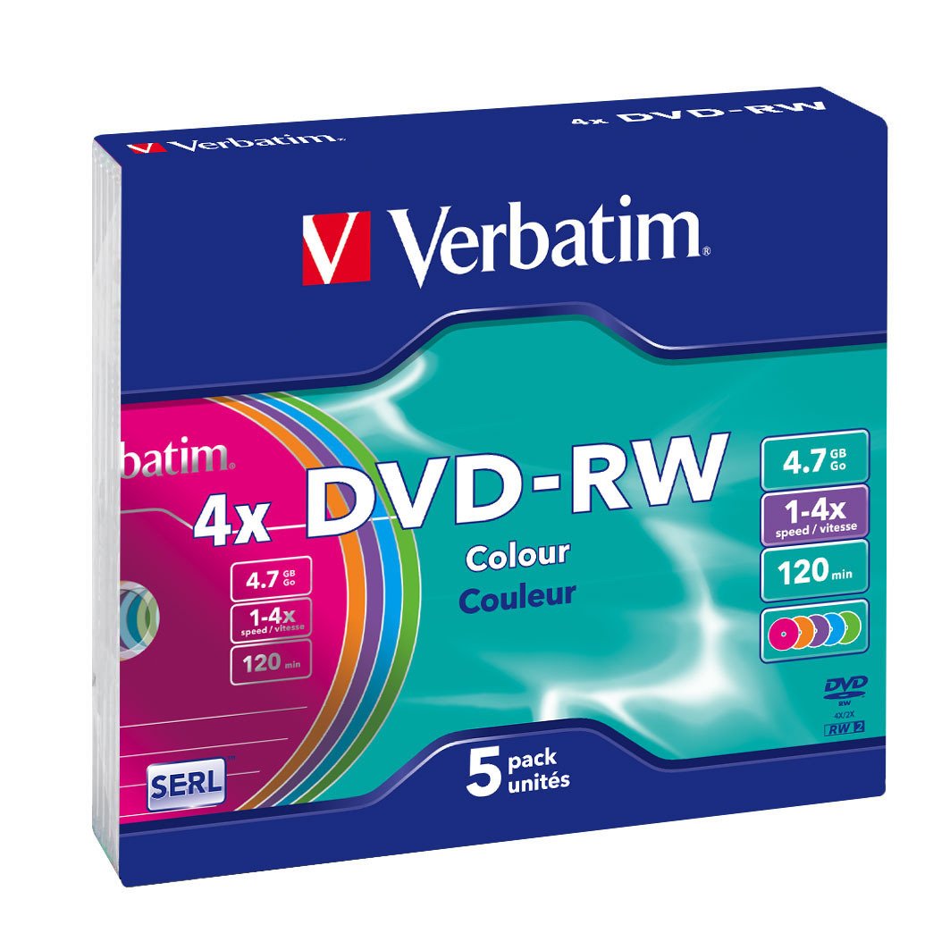 Dvd-rw 4x Verbatim 4.7 gb