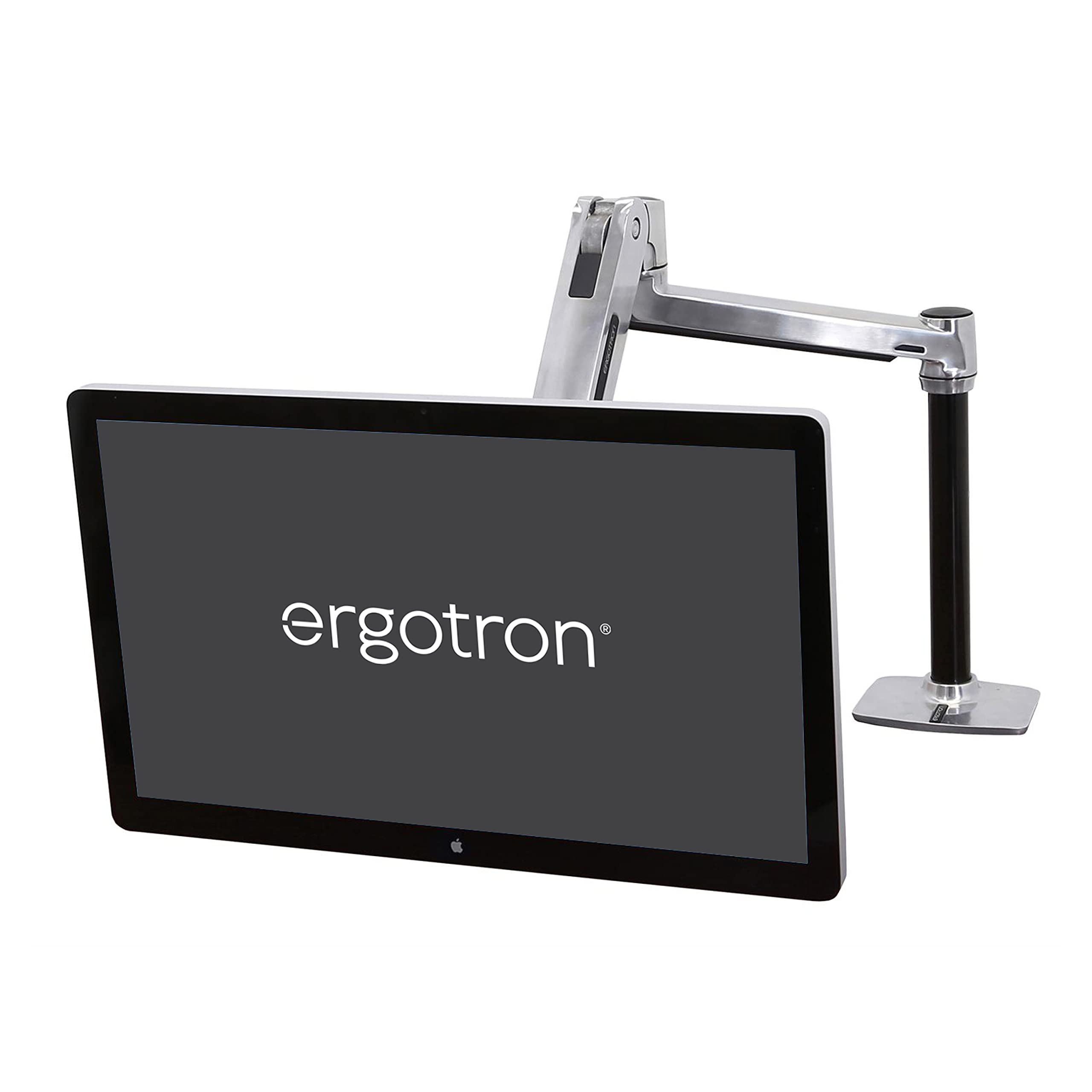 Scrivania sit-stand Ergotron LX, braccio di supporto per monitor 3M, ergonomico e flessibile per una posizione seduta o in piedi. 0698833033984 | initpc.it