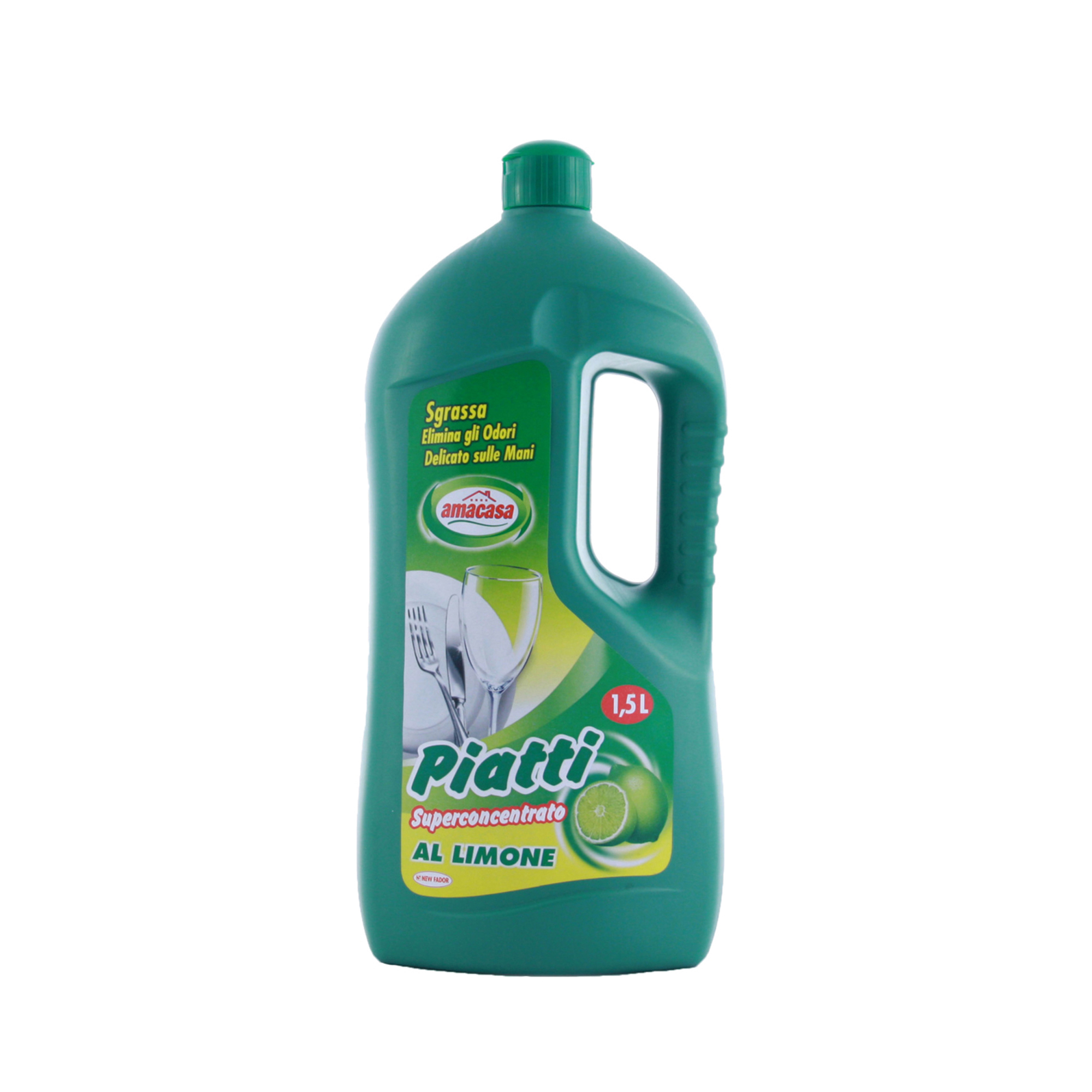 Detersivo per piatti amacasa limone da 1500 ml 08004393000496