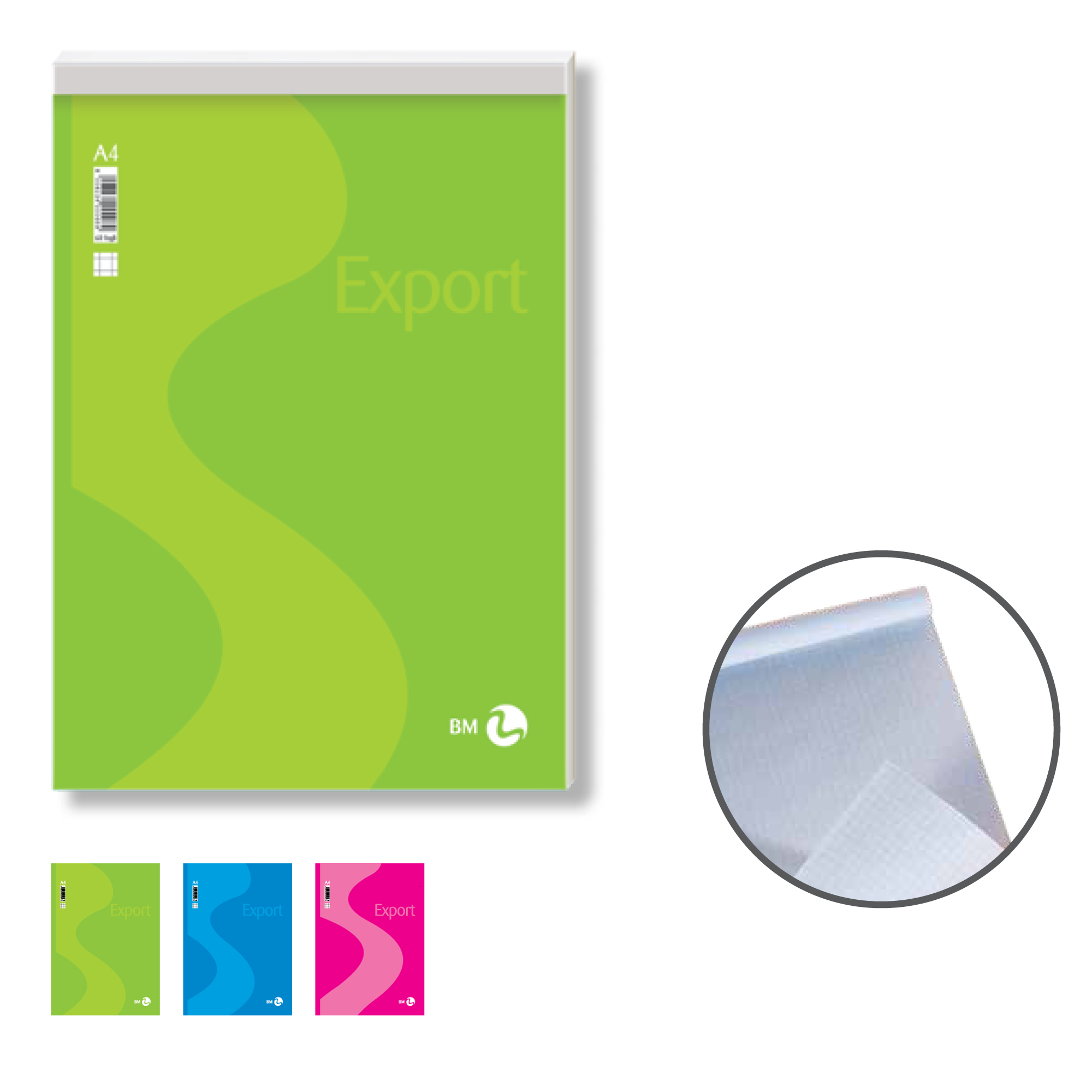Blocco note export a5 5mm 50 fogli 50gr 8008234040122
