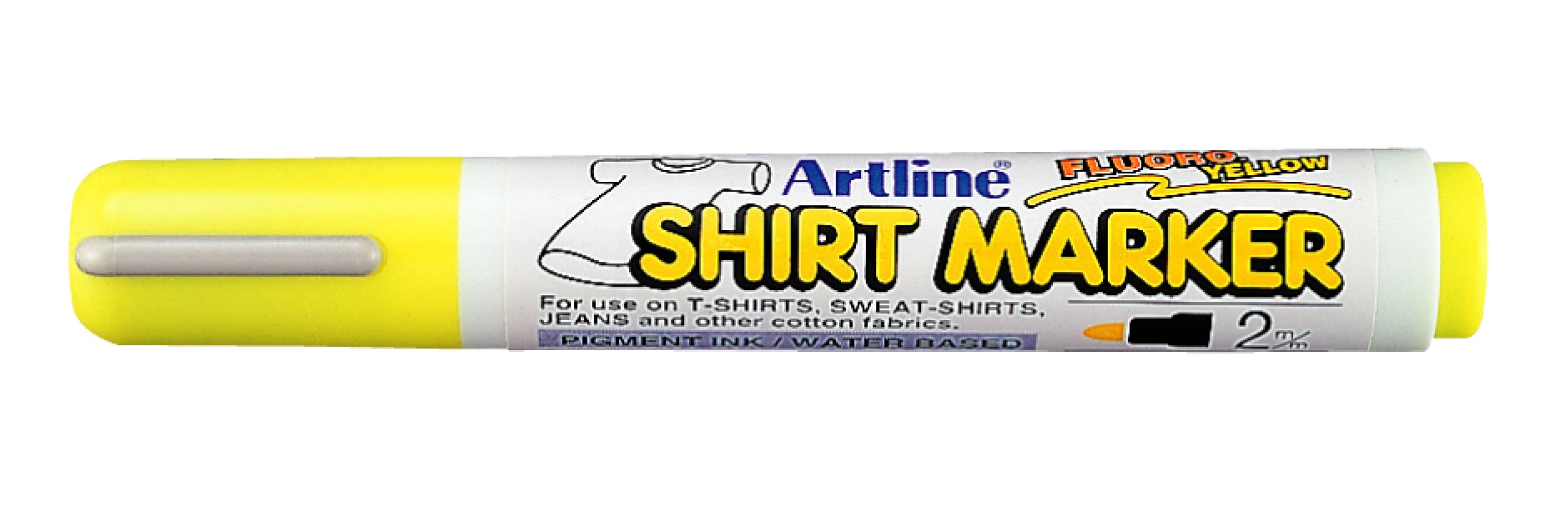 Marker t-shirt Artline giallo fluo