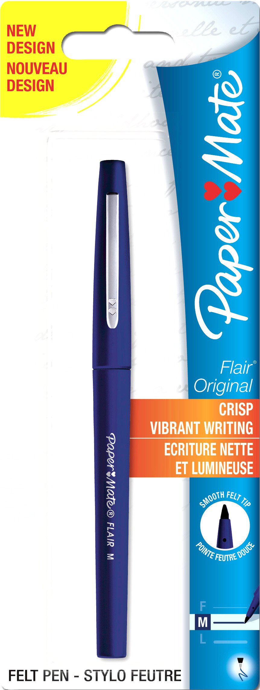 Bl.1 penna con punta in fibra flair blu