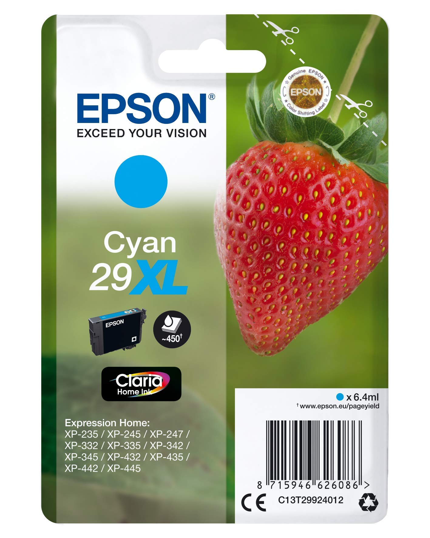 Ink Epson stylus t299240 ciano n.29xl