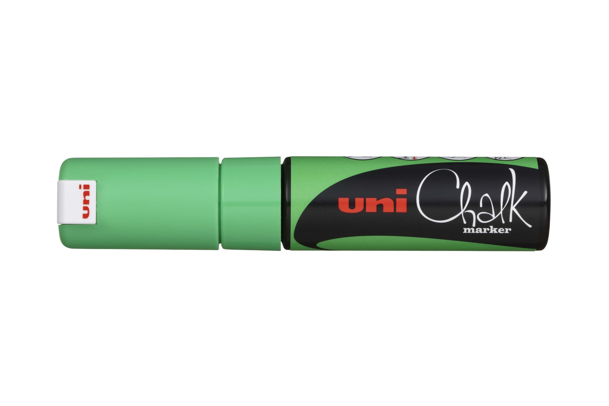Marker Uni chalk gesso liquido pwe8k punta scalpello verde fluo