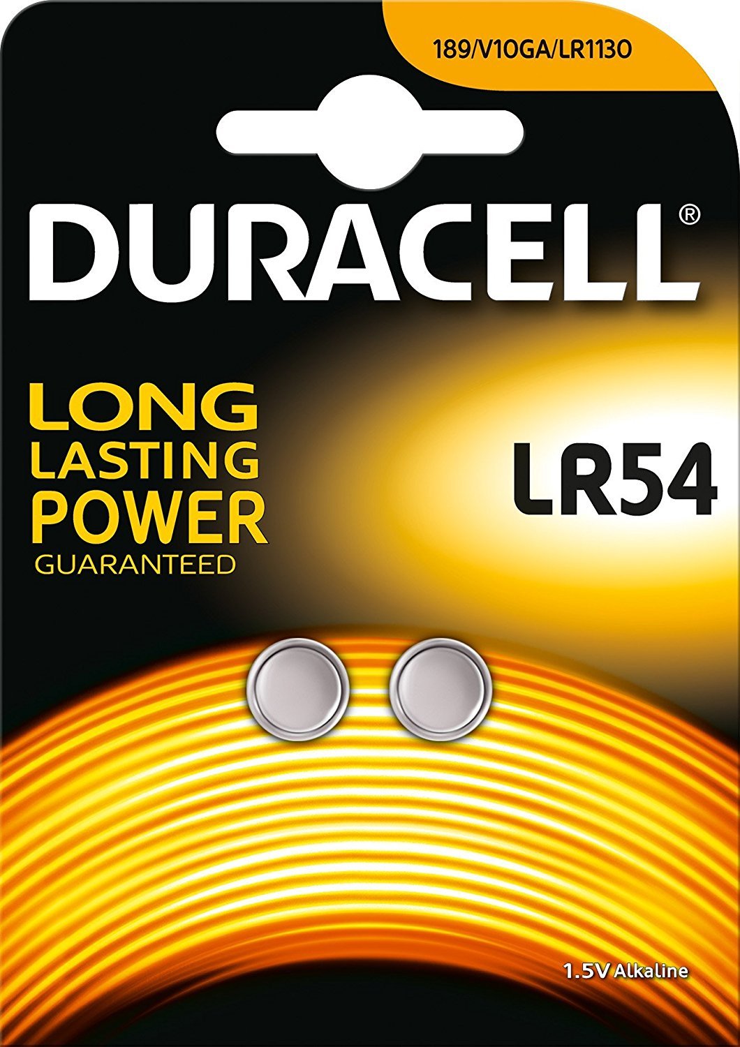 Batteria Duracell plus power pastiglia alcalina lr54 pz.2