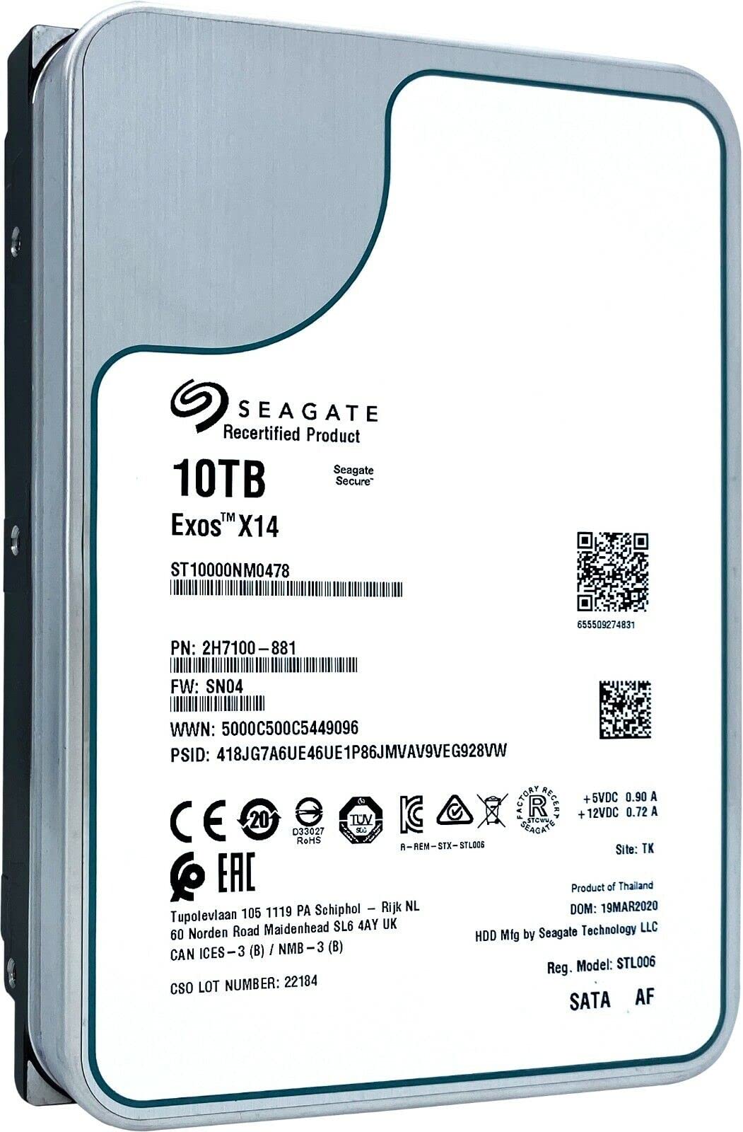EXOS X14 10TB SATA