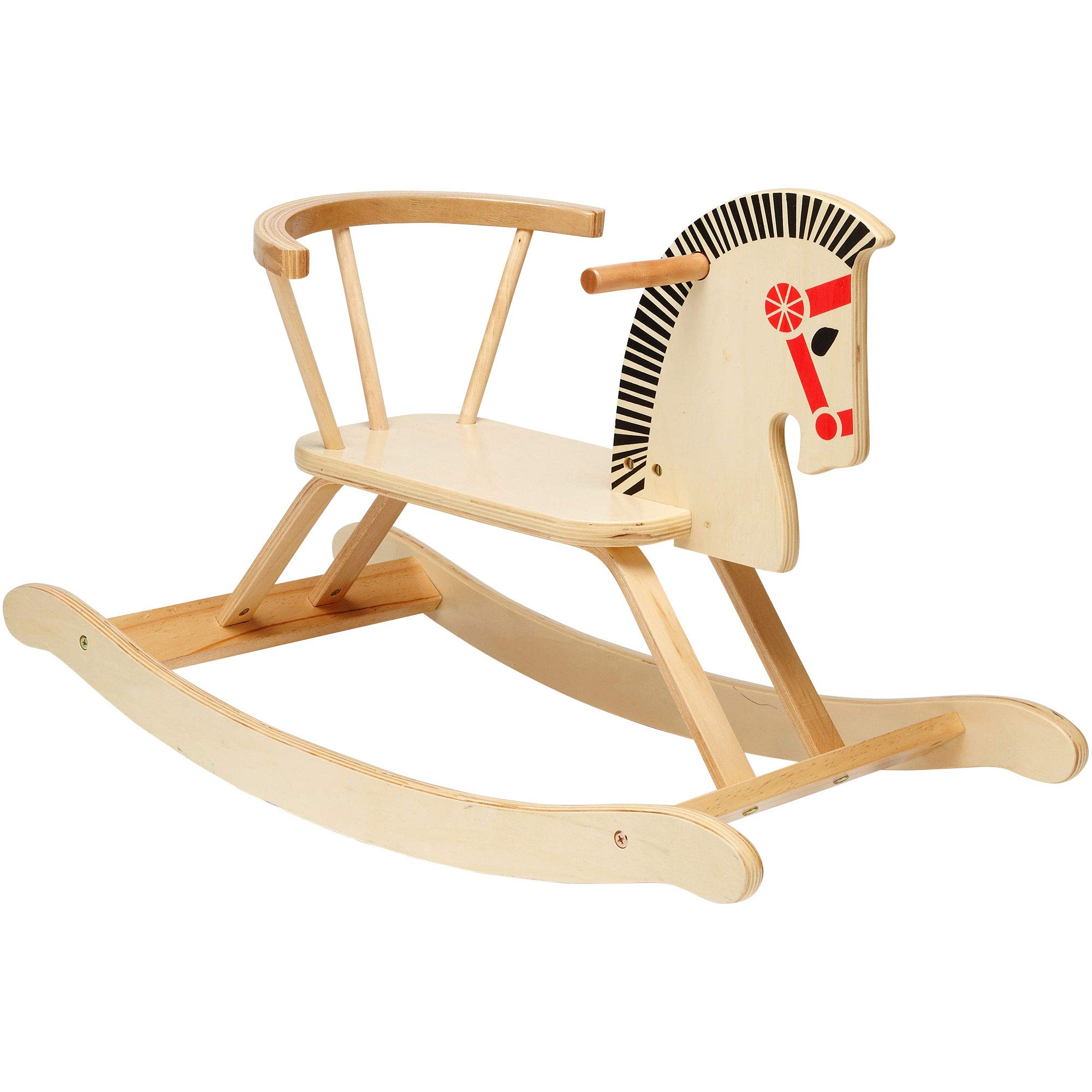 Cavallo a dondolo in legno 80x48 cm