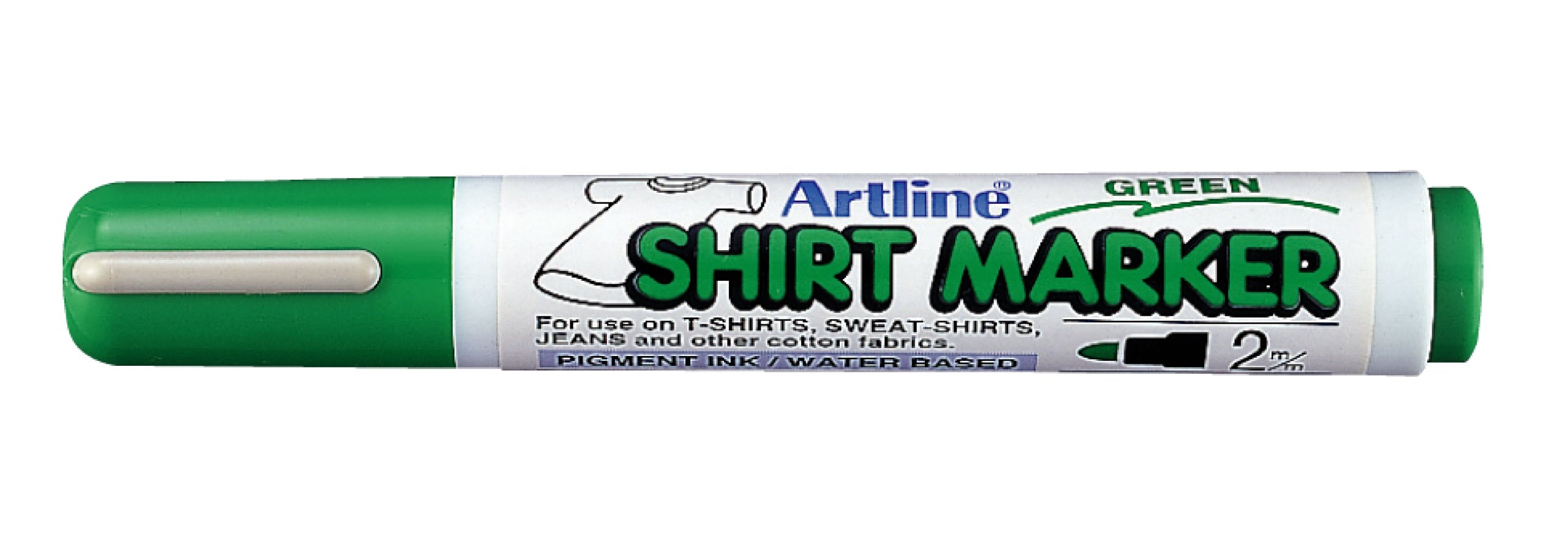 Marker t-shirt Artline verde