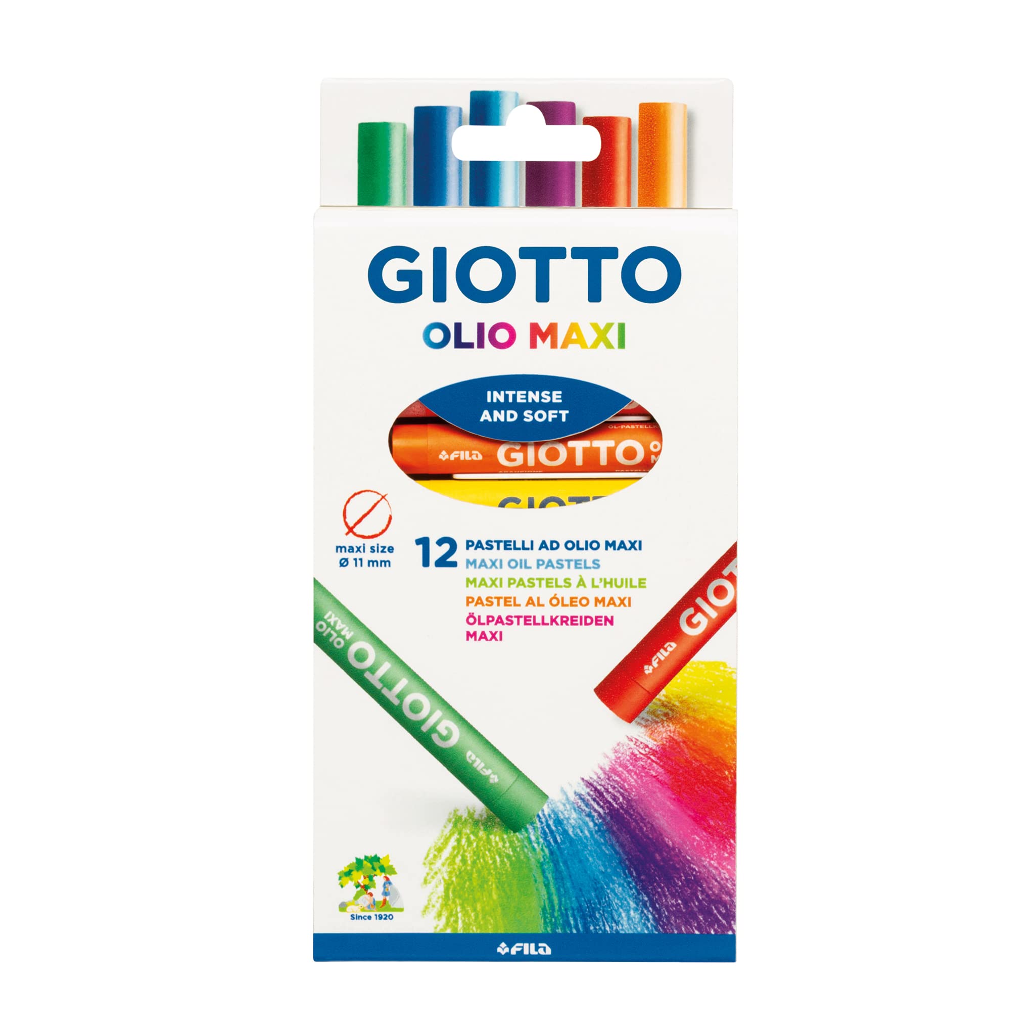 Pastelli olio Giotto maxi 12
