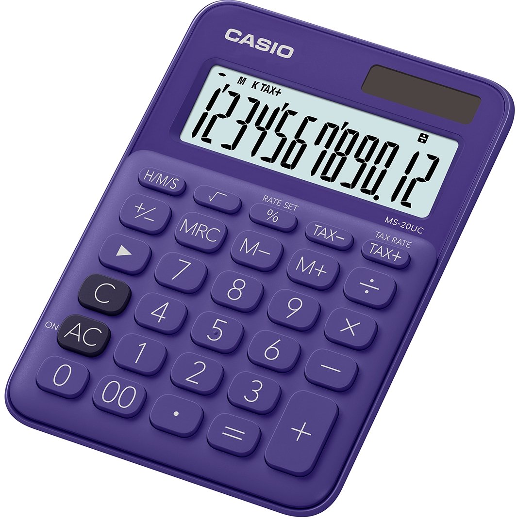 Calcolatrice tavolo Casio ms-20uc viola