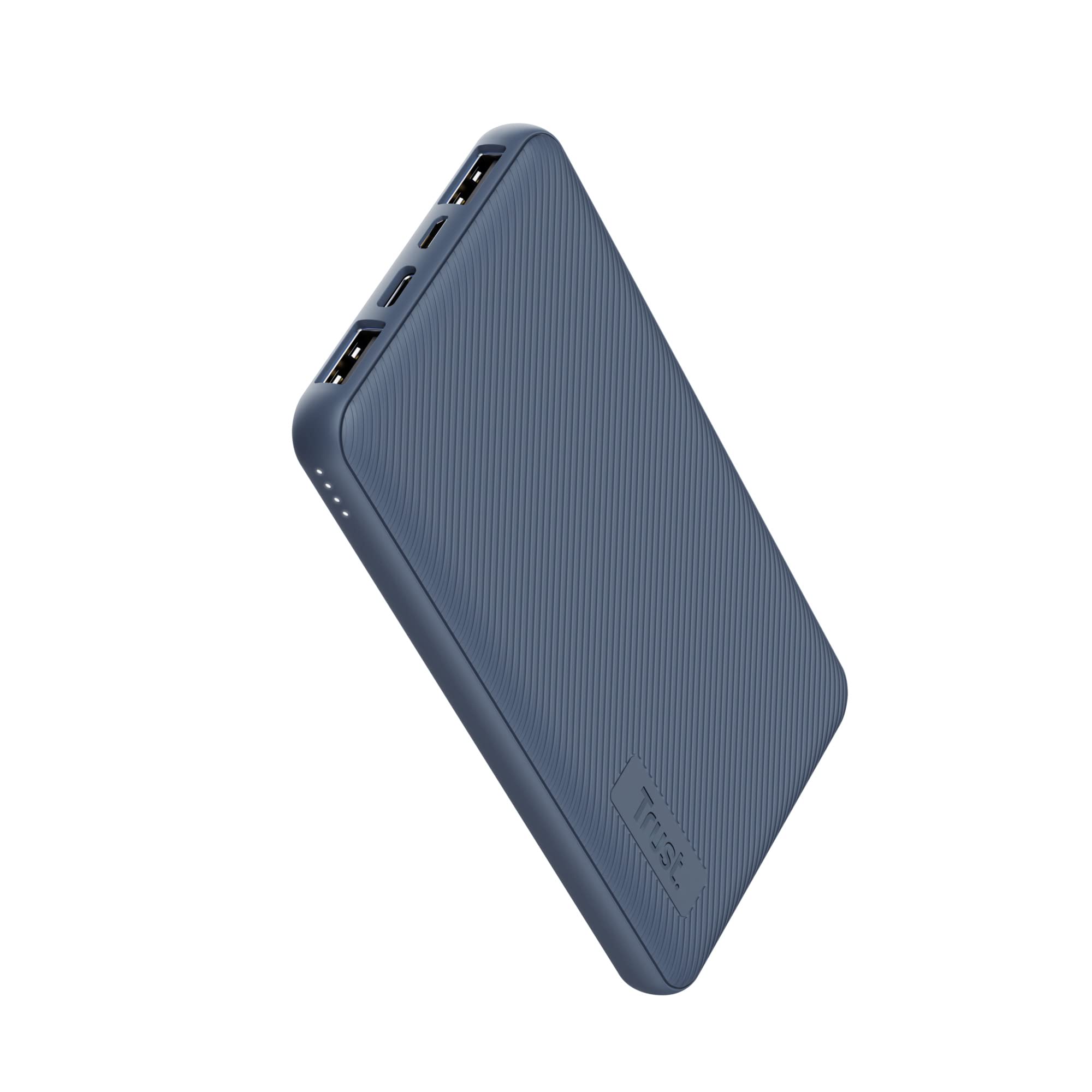 Trust Powerbank eco blu da 10000mAh, caricatore portatile compatto e risparmio energetico con design ecologico. 8713439250282 | initpc.it
