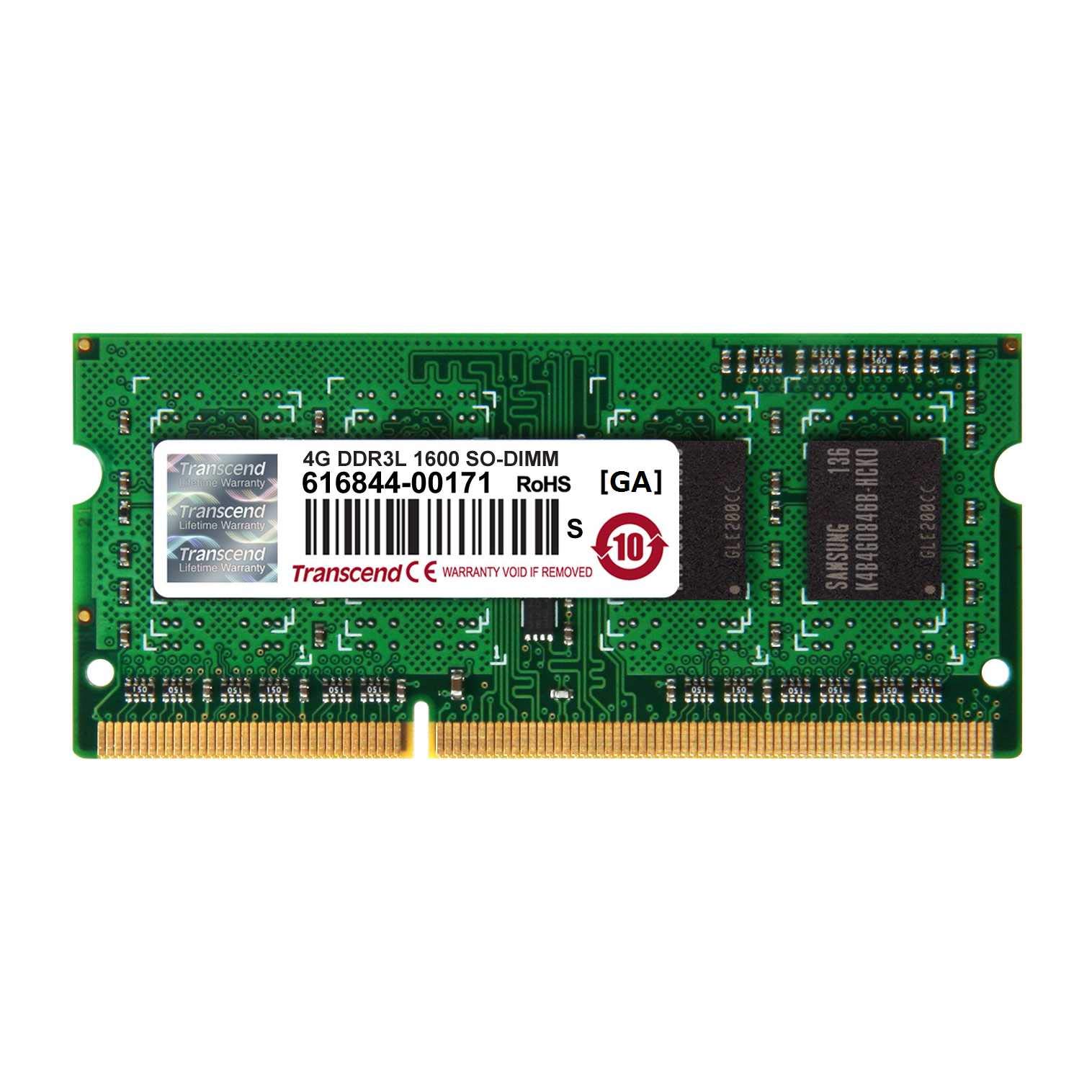4GB DDR3L 1600 SODIMM  INDUSTRIAL