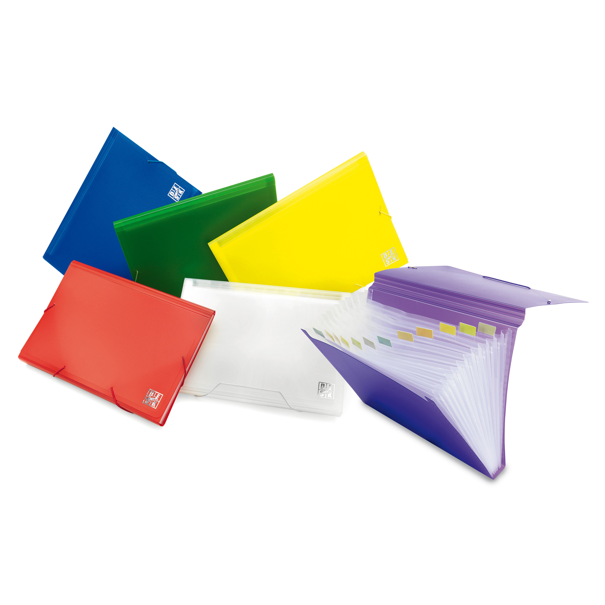 Mydesk portadocumenti plastica 12 scomparti elastici 33x25 cm 8004428005939
