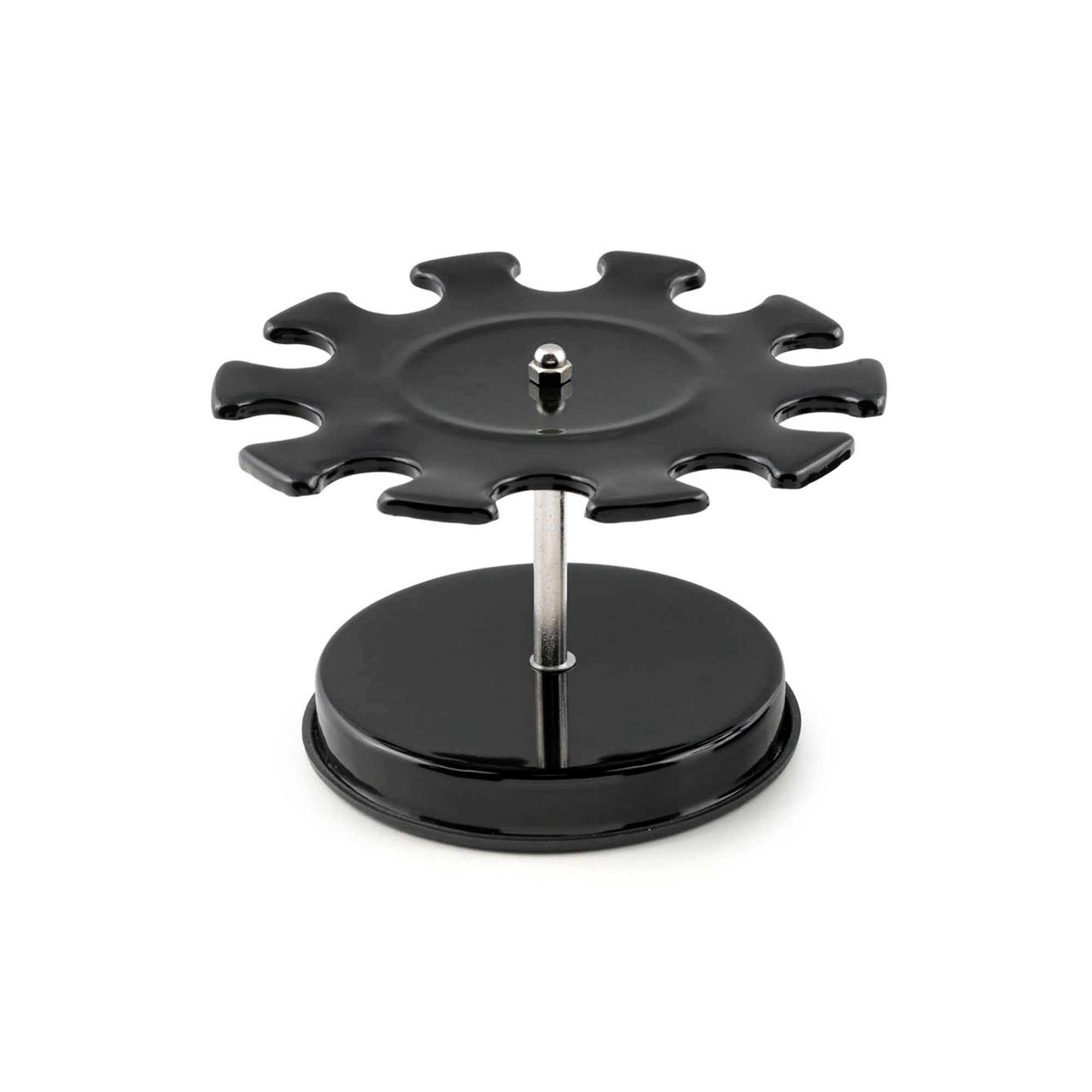 Portatimbri circolare koala in metallo nero con 10 posti. 8028422572020