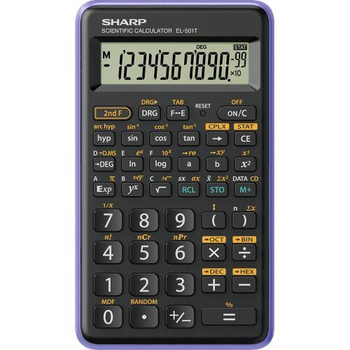 Sharp - Calcolatrice scientifica - Viola - EL 501TBVL