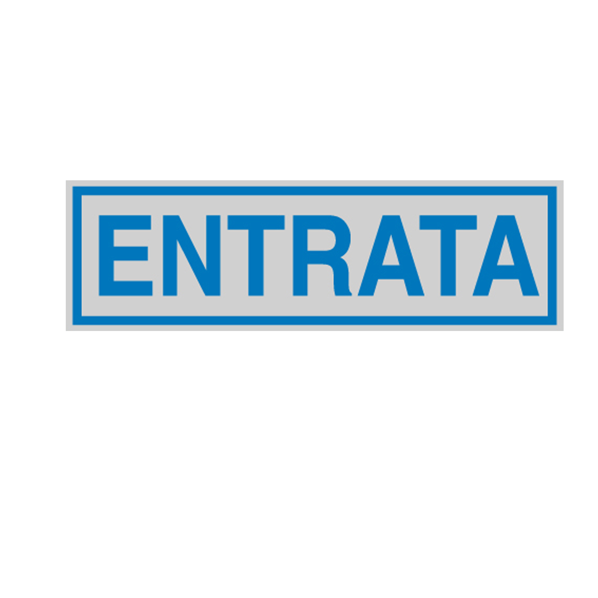 Targhetta adesiva - ENTRATA - 165x50 mm - Cartelli Segnalatori