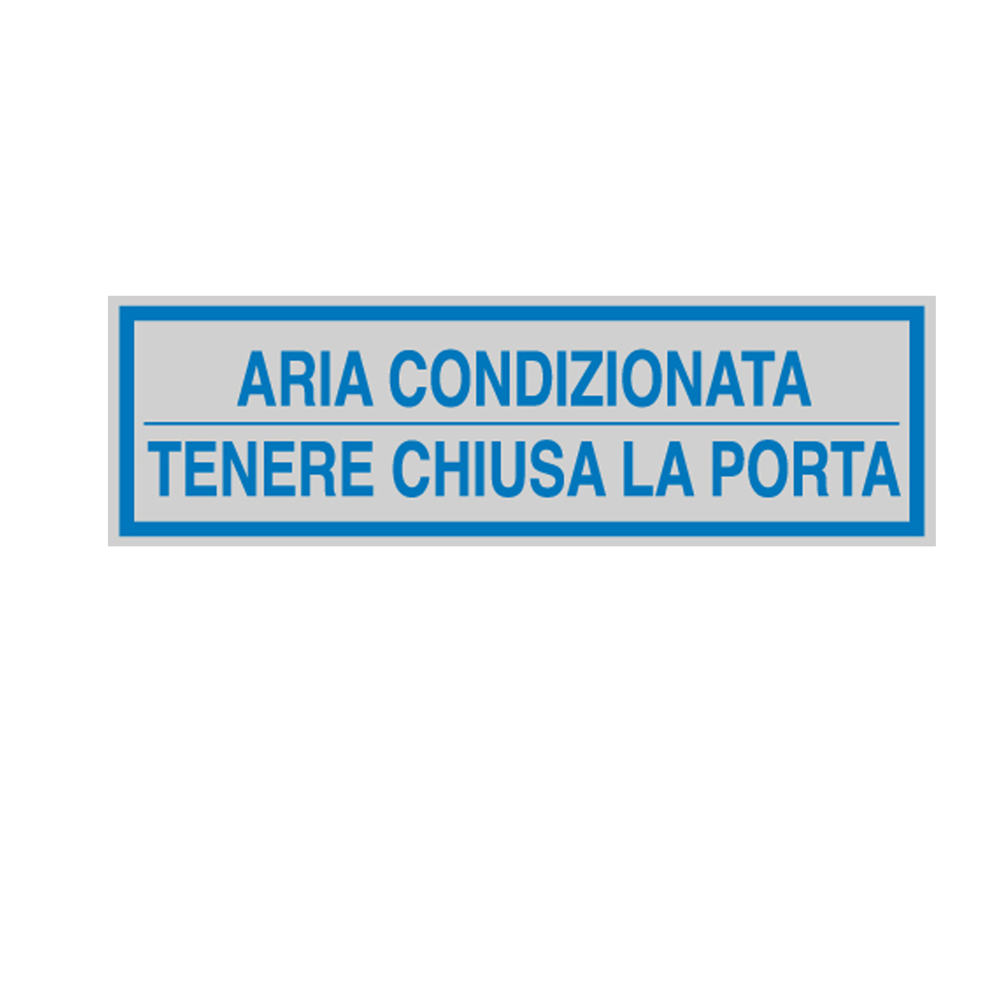 Targhetta adesiva - ARIA CONDIZIONATA... - 165x50 mm - Cartelli Segnalatori