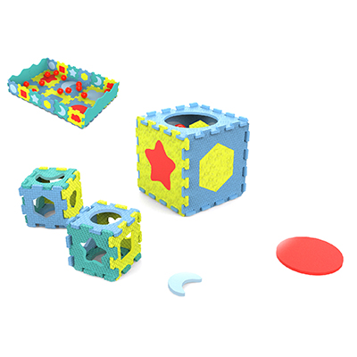 Tappeto componibile cubo