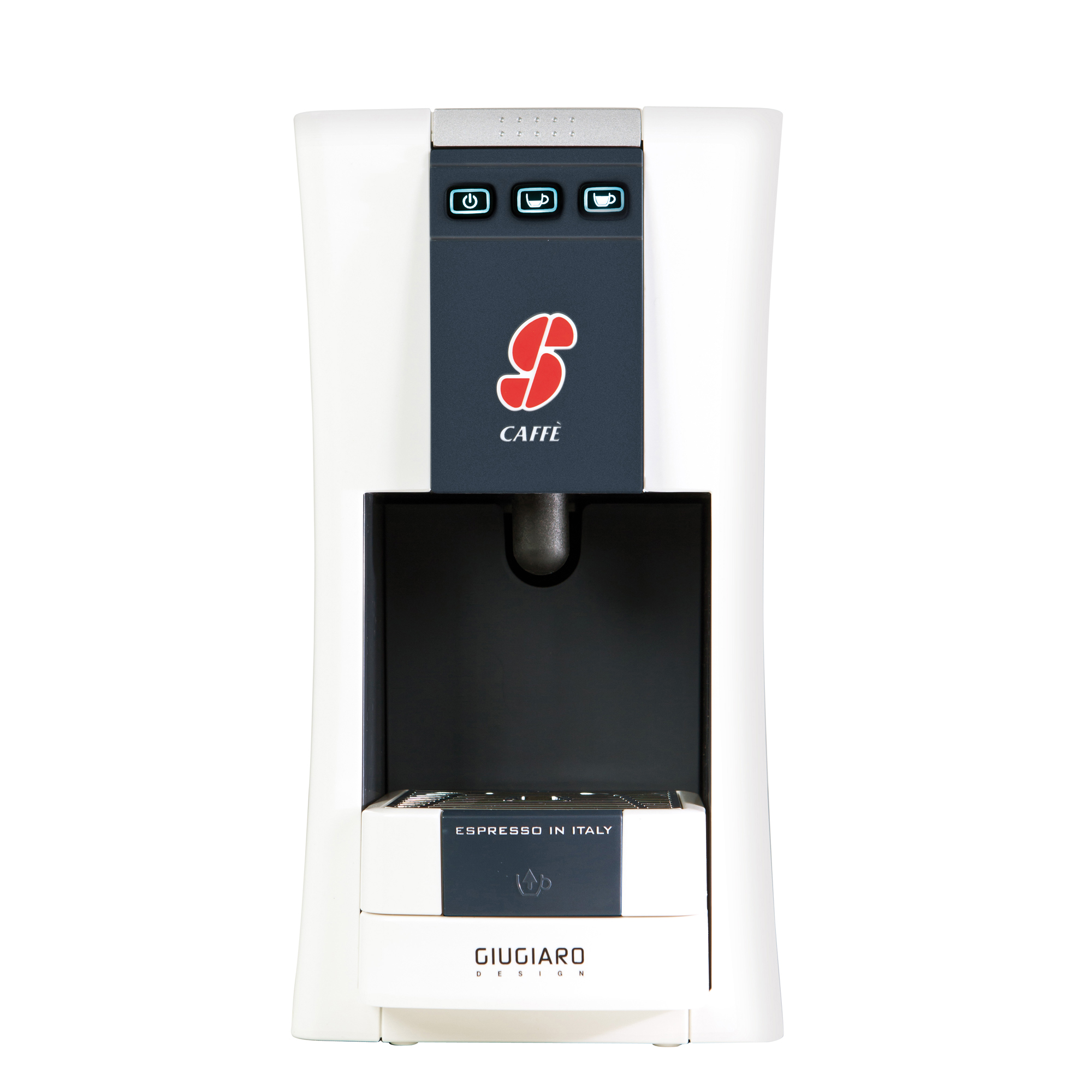 Macchina da caffè S12 di Essse Caffe', dimensioni: 29,5x13,5x26,5 cm, potenza: 1100 W, colore: bianco. 8001953002297 | initpc.it