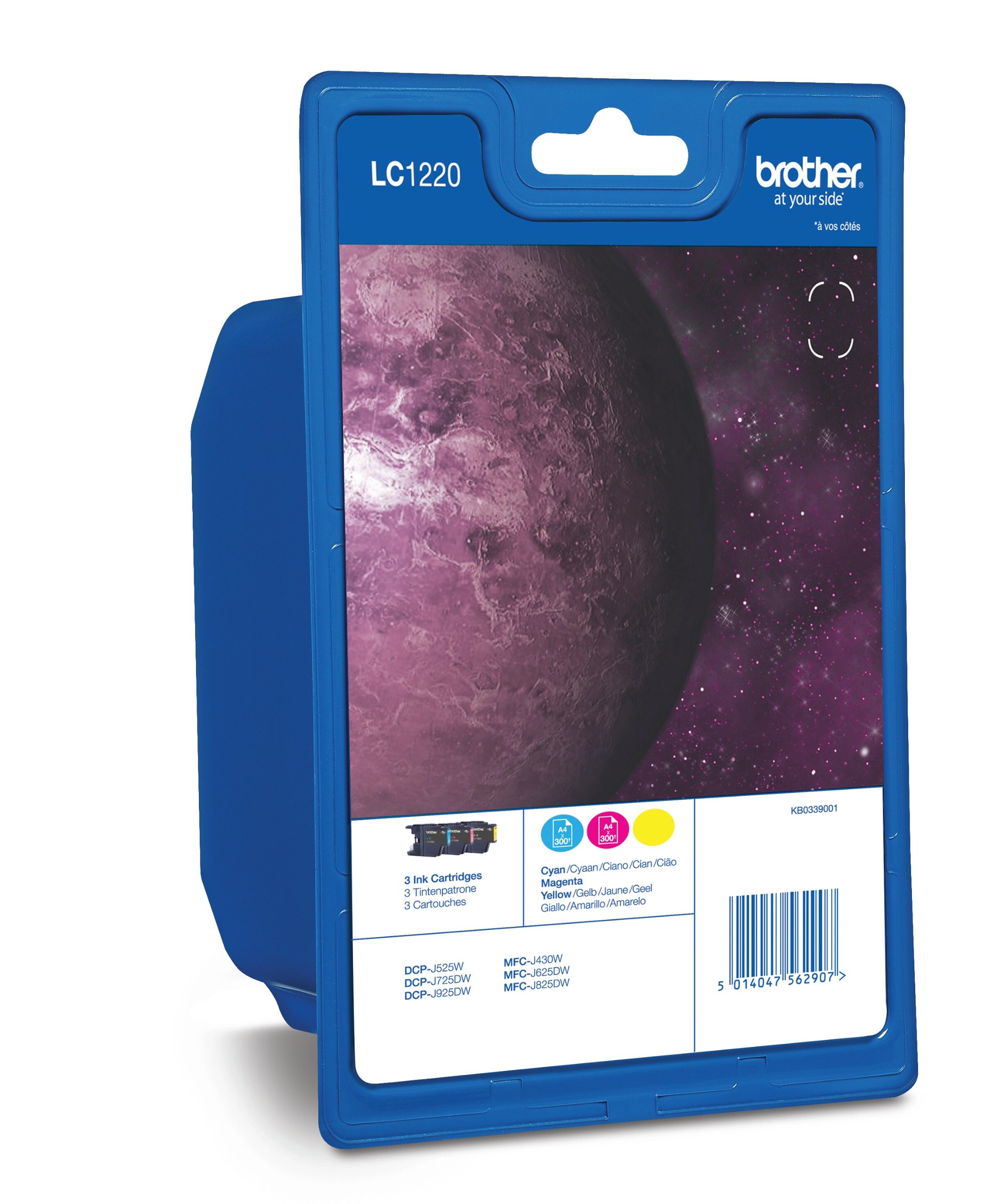 Kit di stampa a colori compatto per serie J430W, J625DW e J825DW da Brother, con possibilità di stampare fino a 6.000 pagine in bianco e nero e 5.000 a colori. 5014047562907 | initpc.it