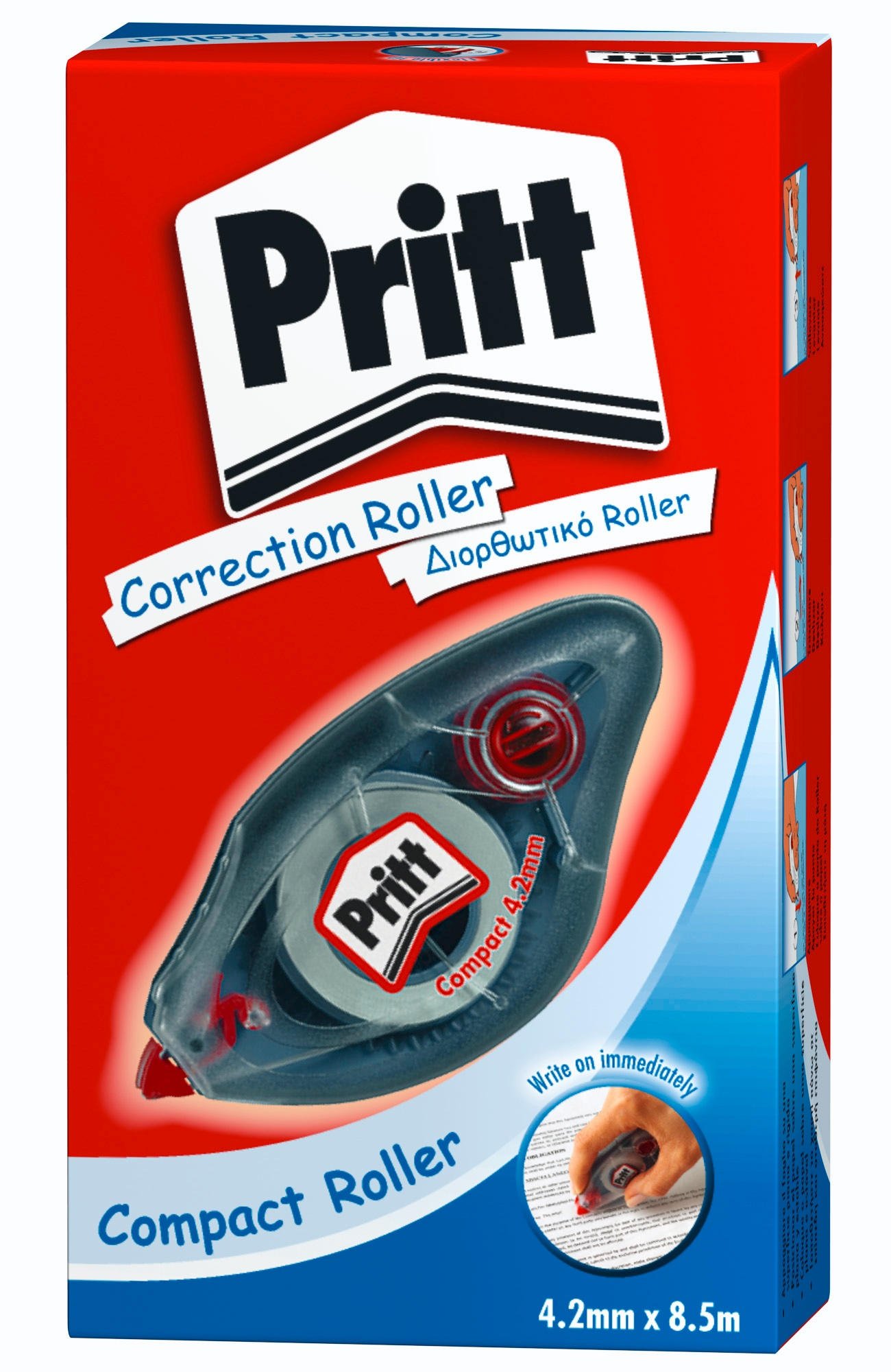 Correttore Pritt roller compact mm 4,2 x mt 10