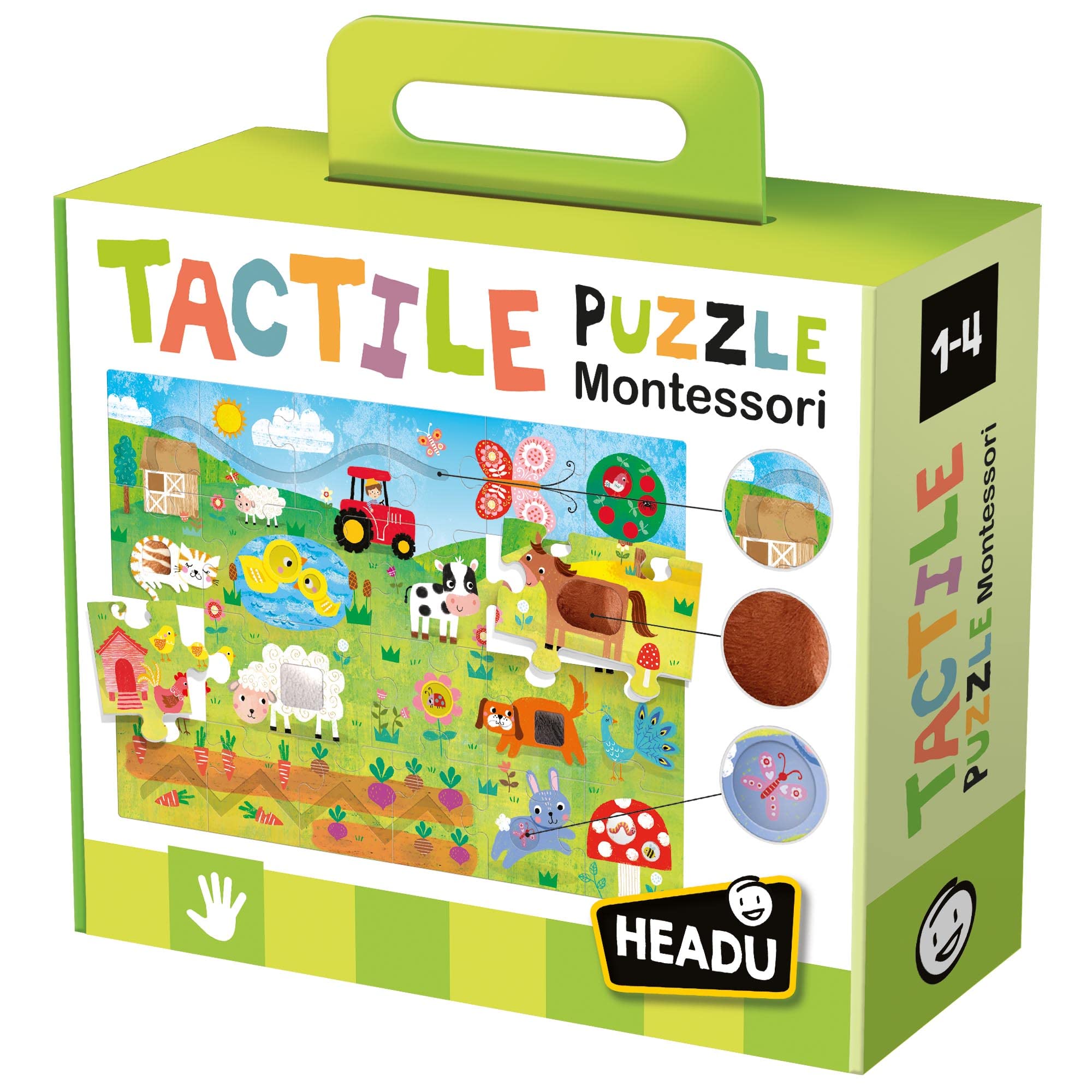 Gioco educativo tactile puzzle montessori