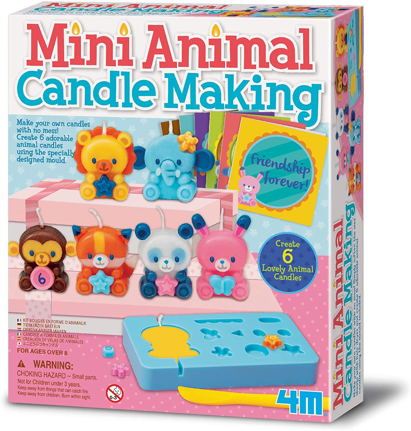 Kit crea mini candele a Forma di animali