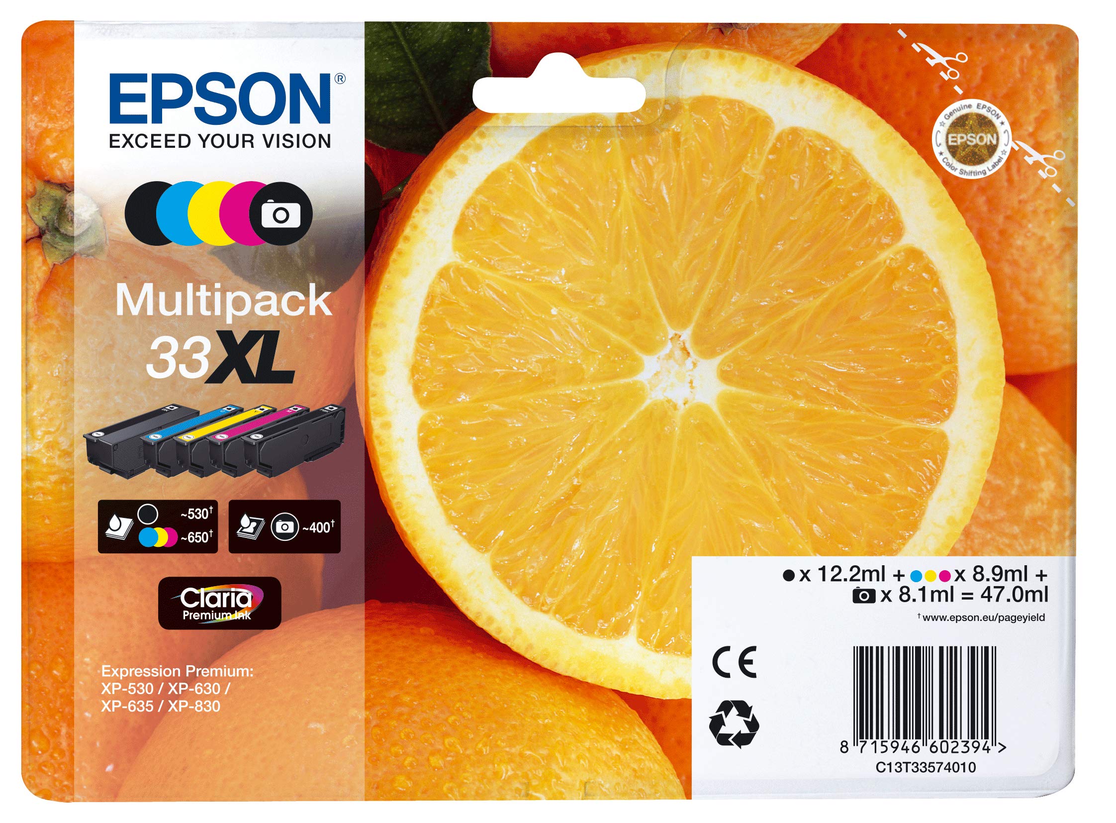 Multipack Epson t335740 5 colori n.33xl