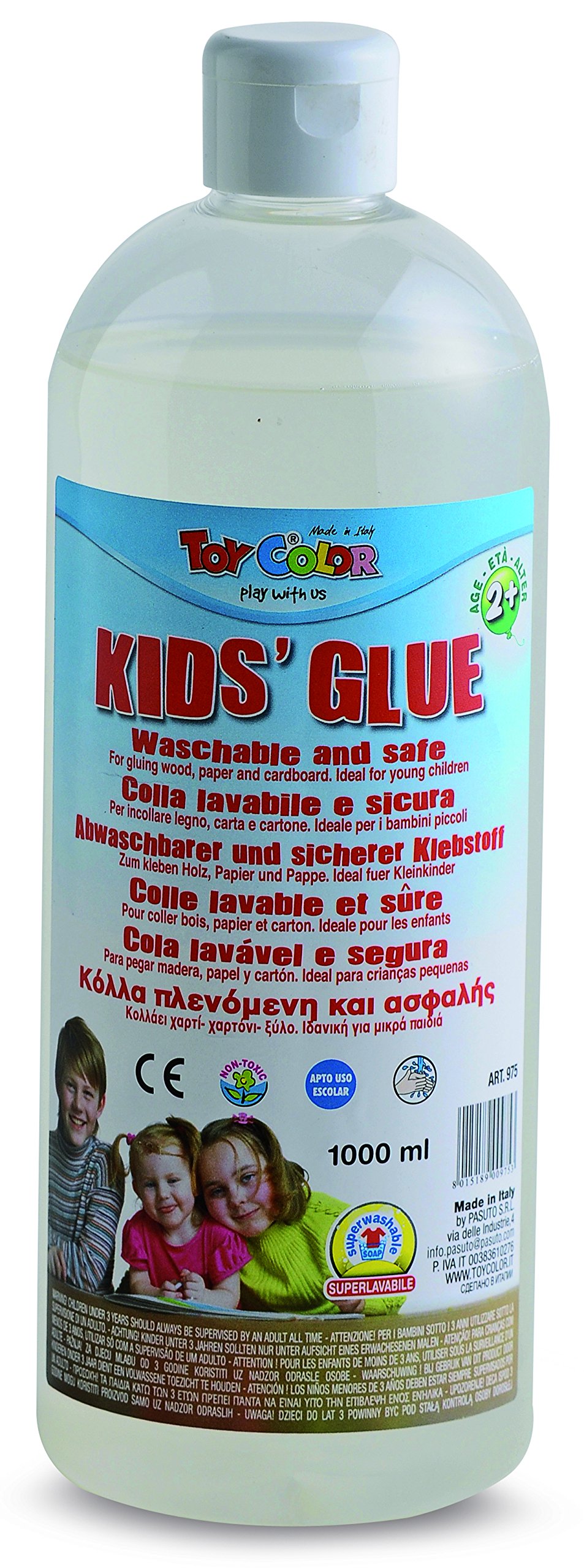Colla per bambini toy colortrasparente ml.1000