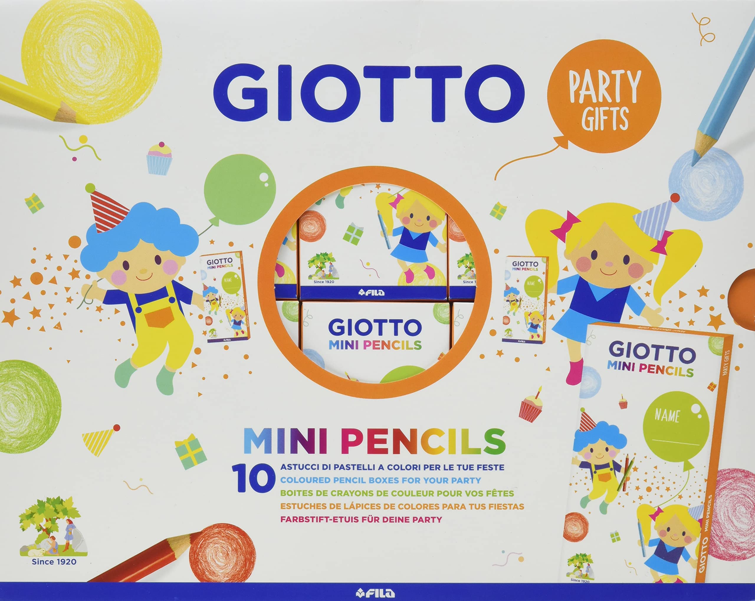 Party set Giotto 6 pastelli mini