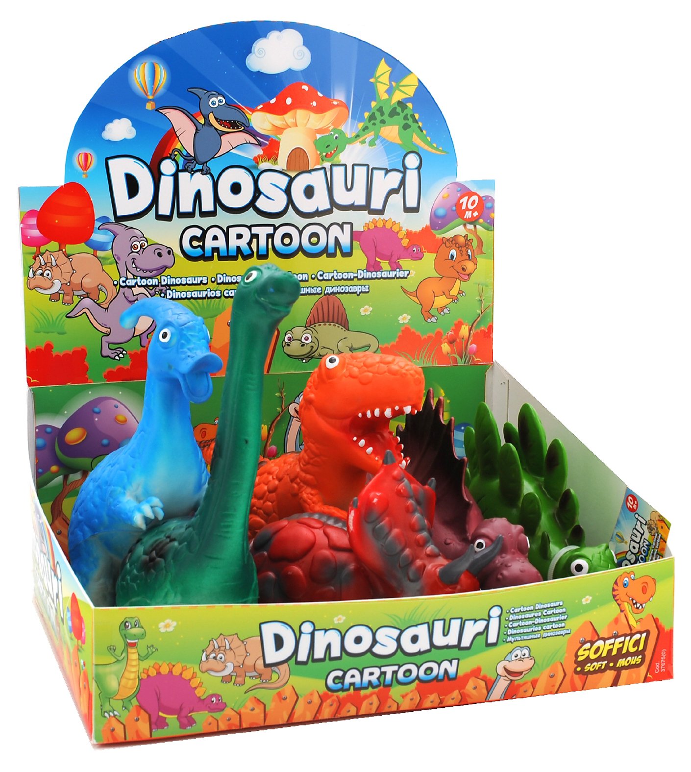 Animali dinosauri cartoon soffici 6 modelli