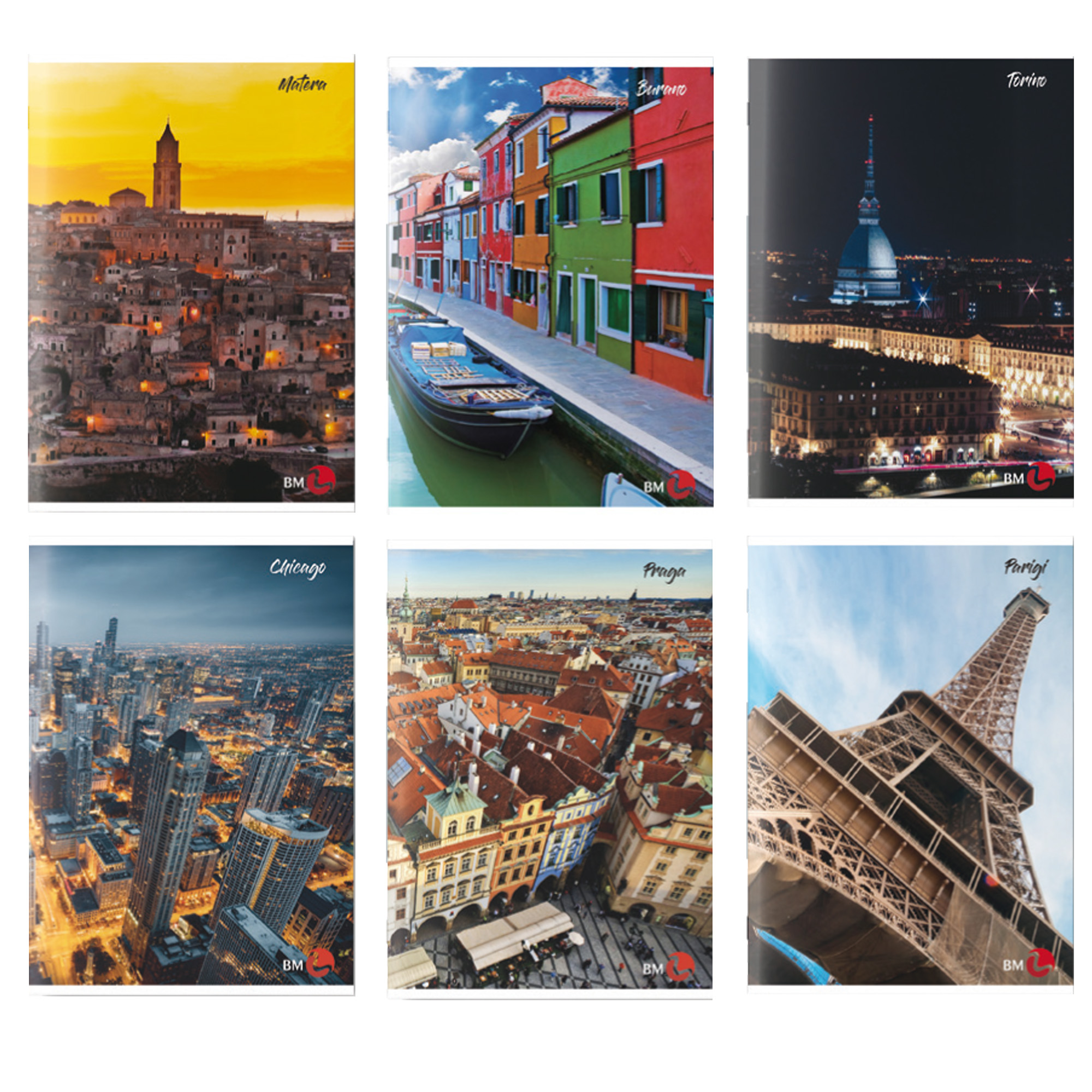 Maxiquaderno Città fantasia, formato A4, 42 fogli, peso 80g/mq, righello con quadratino di 5 mm, marchio BM 8008234103155 | initpc.it