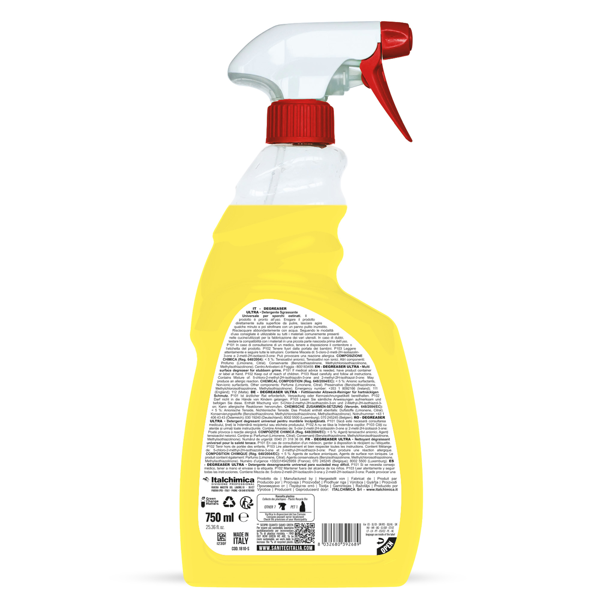 Sgrassatore Ultra Limone - 750 ml - Sanitec