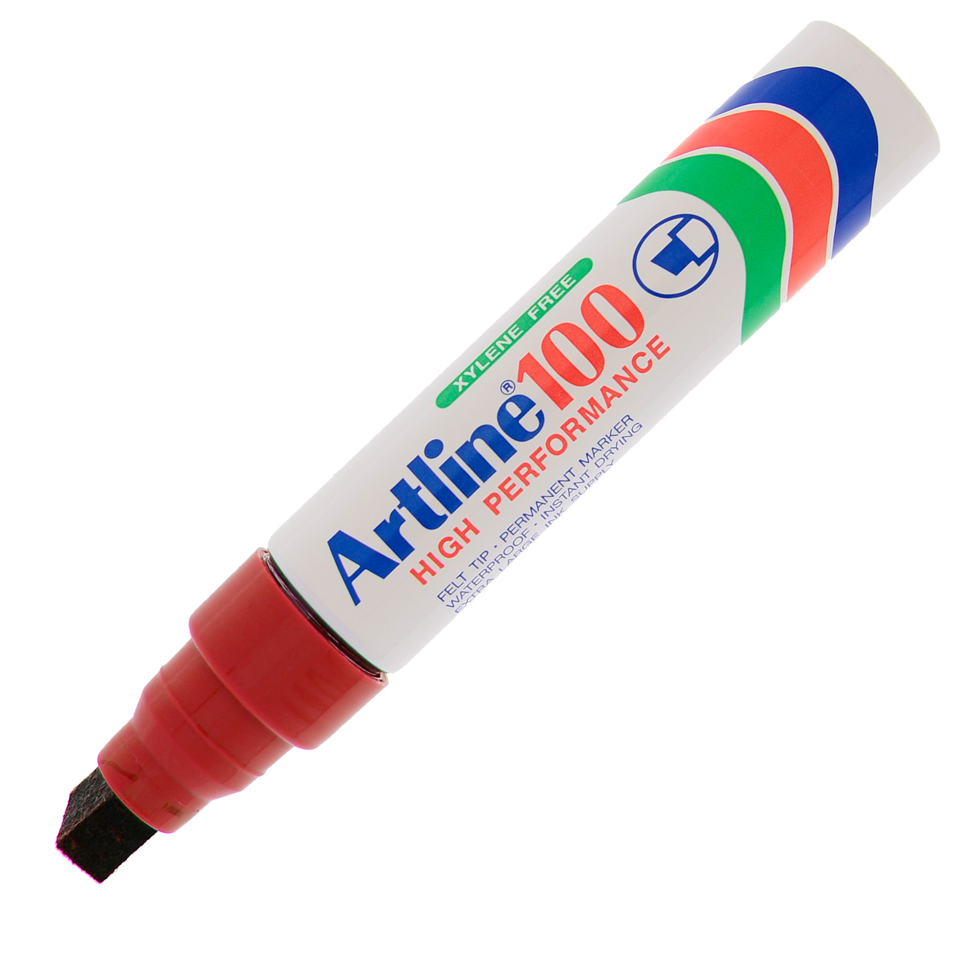 Marcatore permanente artline jumbo 7,5-12mm rosso lunga durata 4974052808524