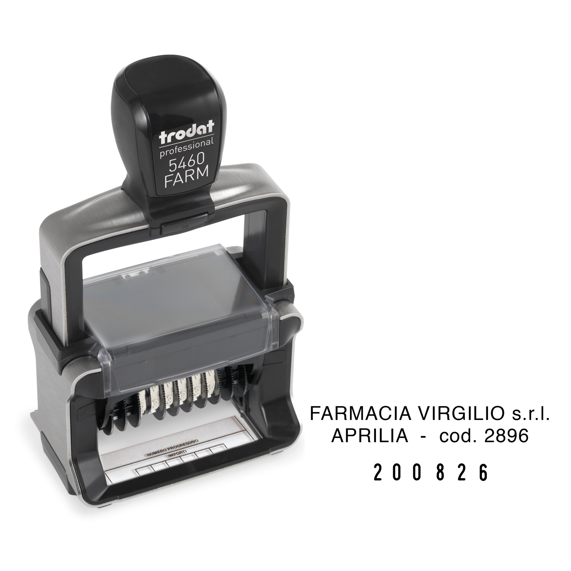 Datario professional farmacia trodat nero 56x33 mm altezza data 4 mm 190084397032