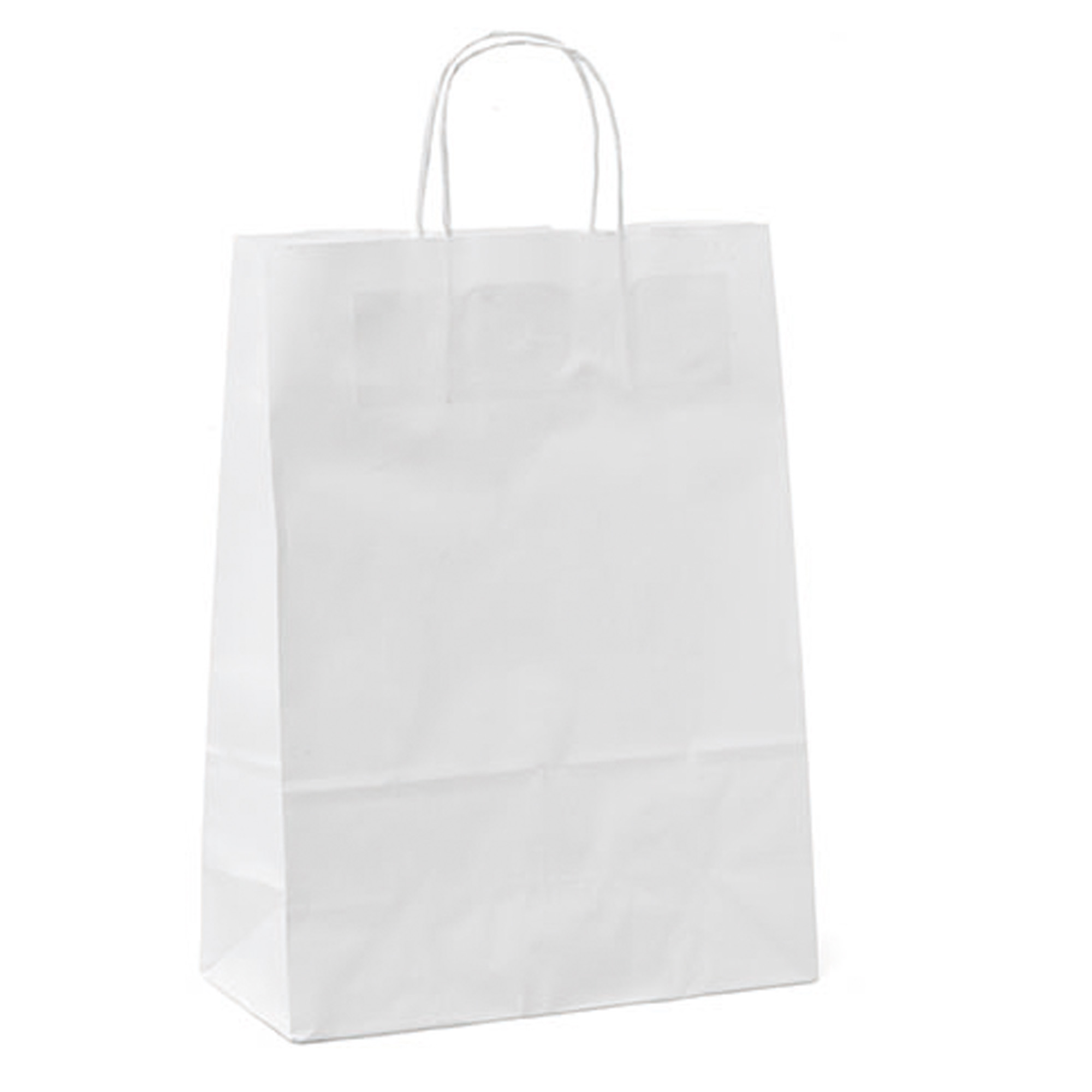 Shopper in carta kraft bianca mainetti bags 18x8x24 cm 8029307071706