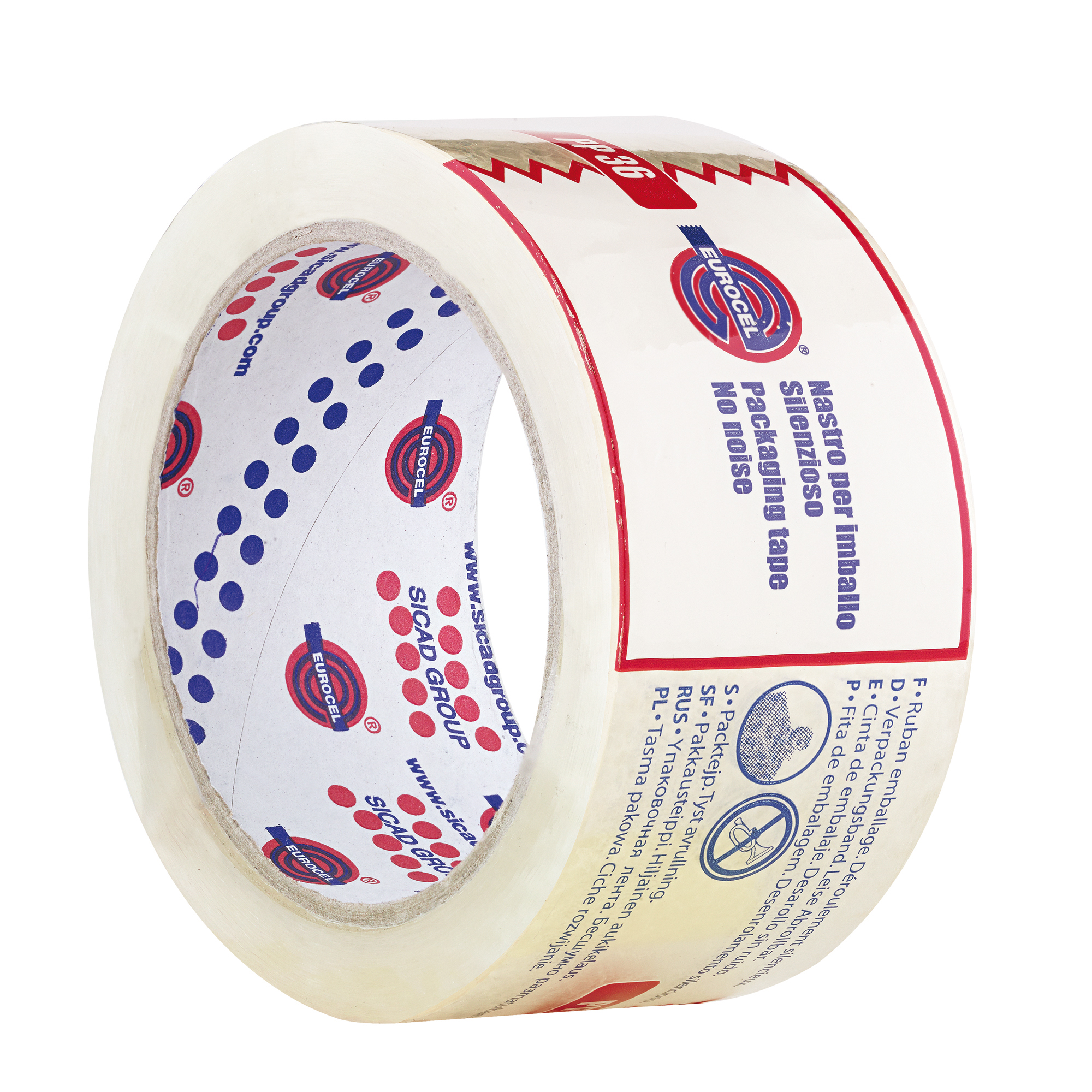 Nastro adesivo eurocel pp36nn trasparente 50mm per imballo 8001814001919