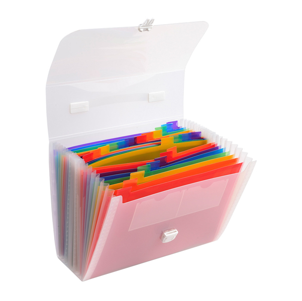 Classificatore portadocumenti exacompta 33x29cm 24 tasche cristallo 3130632556983