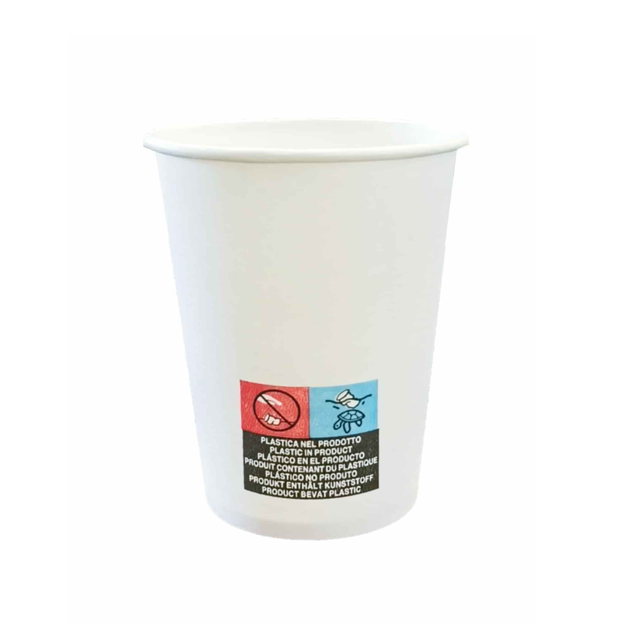 Bicchieri di carta bianchi 350ml altezza 90mm per catering 0118005090022719103082008121300040