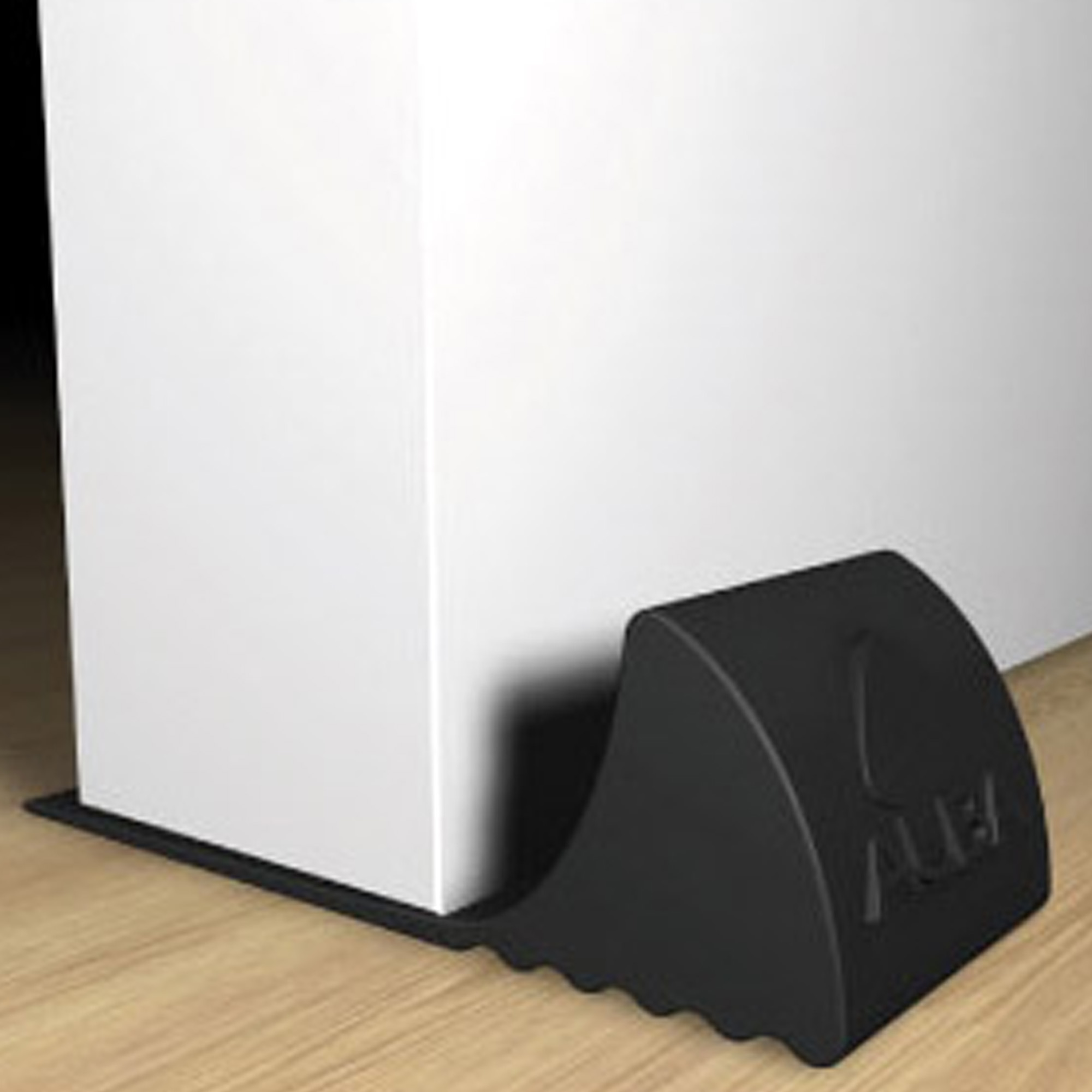 Cuneo fermaporte in elastomero nero alba 8cm 53129710012584
