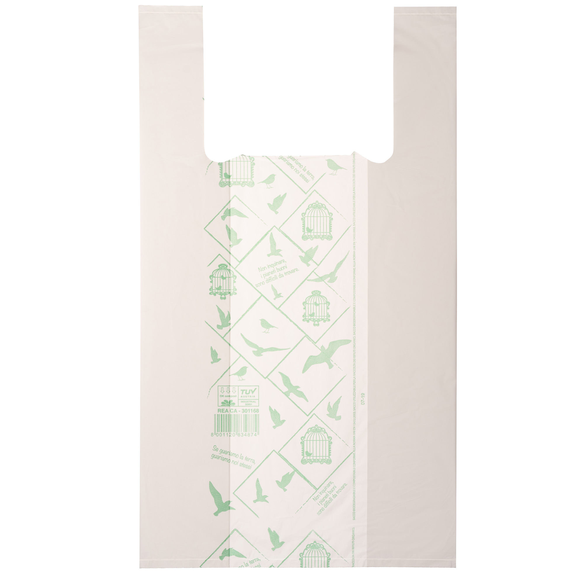 Sacchetti biodegradabili bianchi 28x50cm 8054154230167