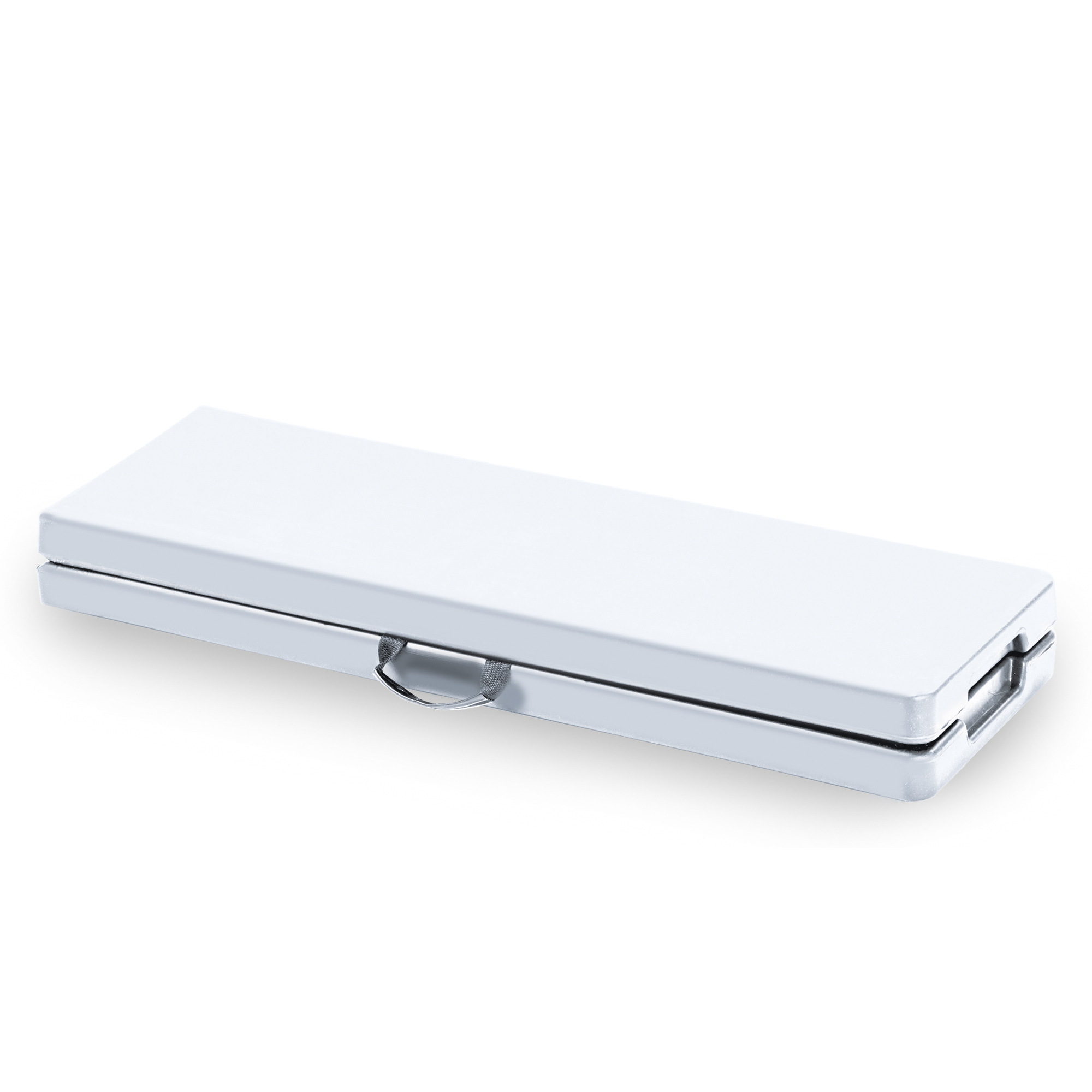 Panca pieghevole bianca in hdpe per giardino 44x30x183 cm 8023755050368