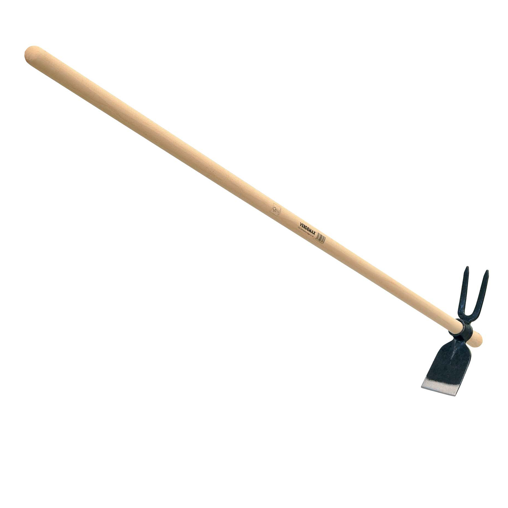 Zappa quadra bidente 125cm in legno di faggio e acciaio verniciato 18015358061312